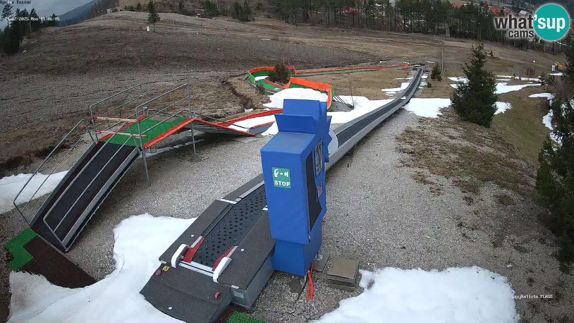 Webcam en direct Piste de luge de Fužine – Croatie