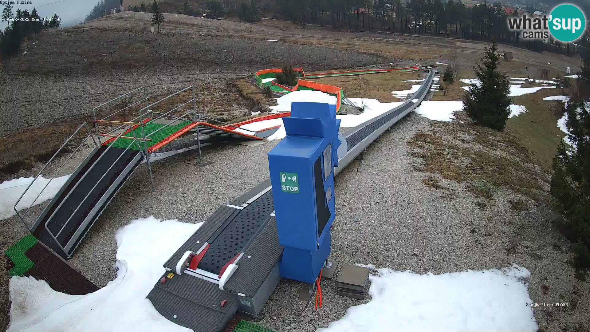 Webcam en direct Piste de luge de Fužine – Croatie