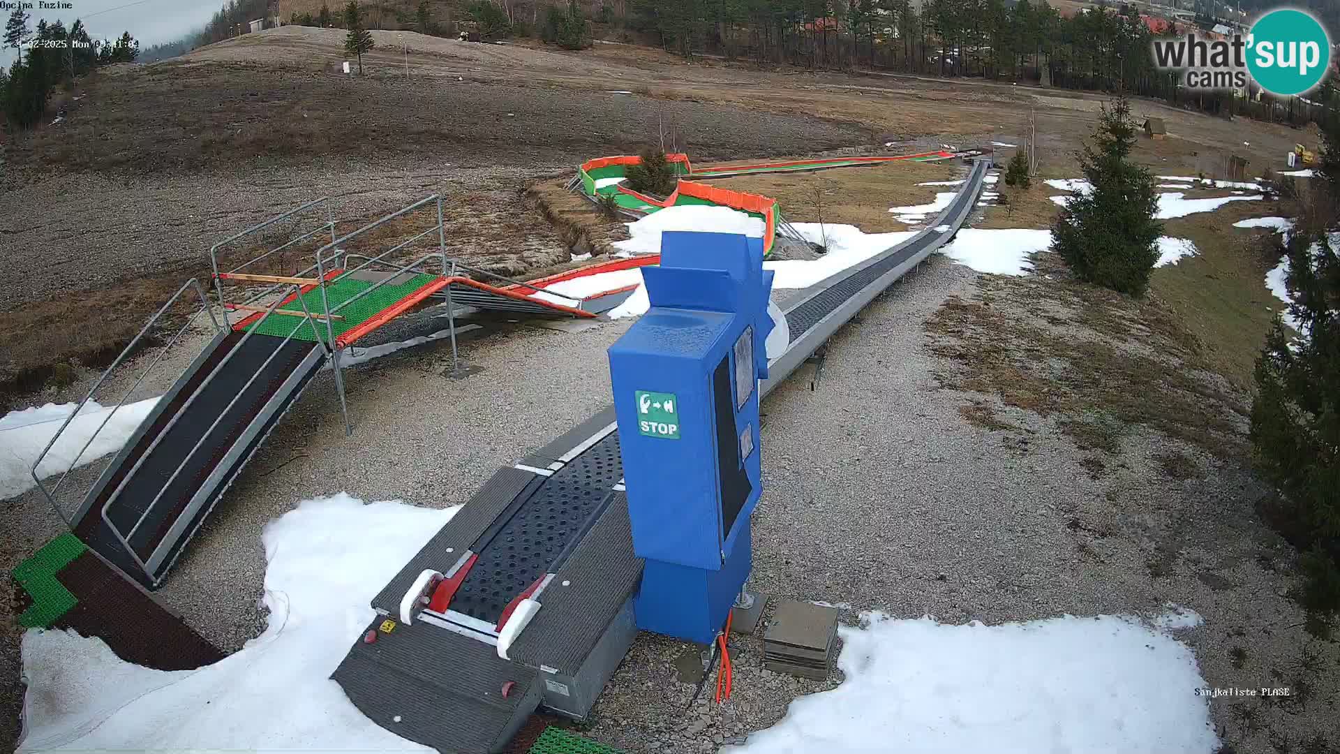 Webcam en direct Piste de luge de Fužine – Croatie