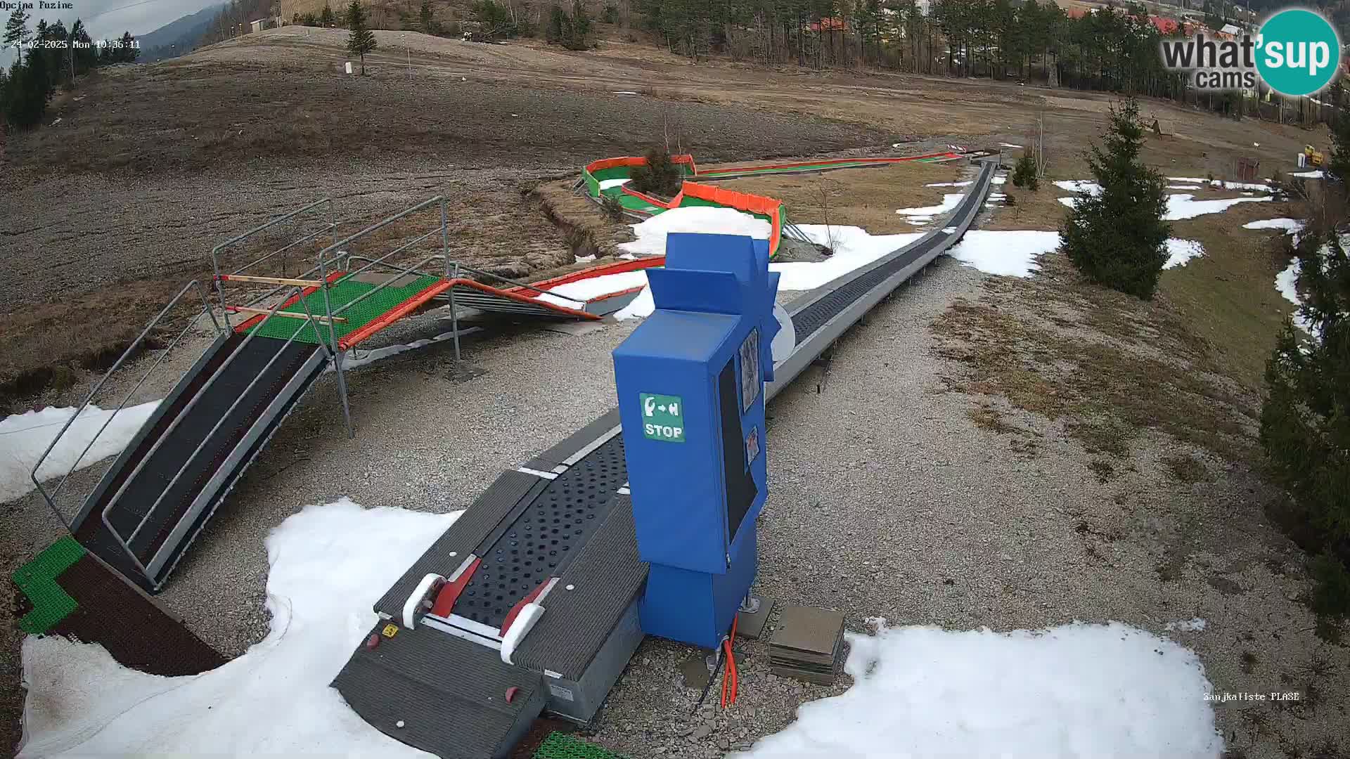 Webcam en direct Piste de luge de Fužine – Croatie