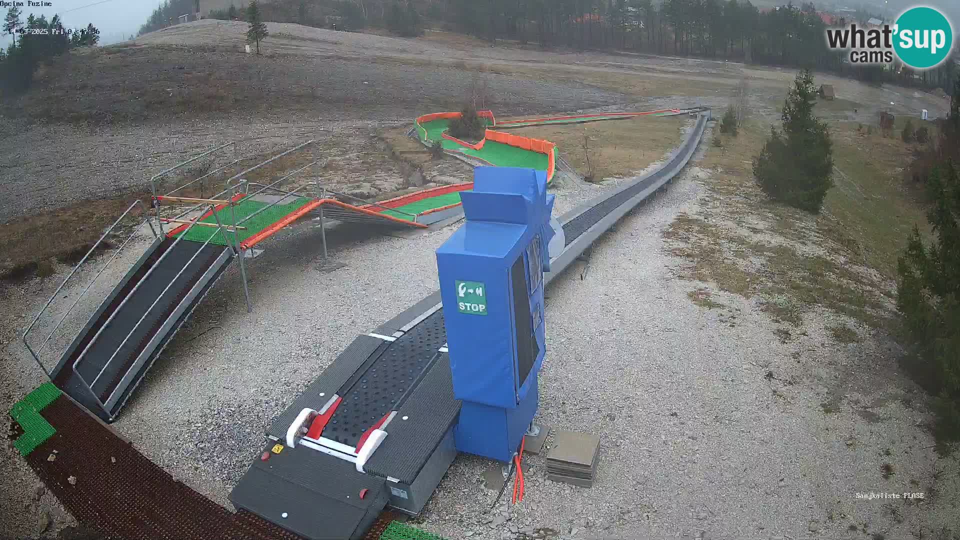 Live webcam Pista da slittino Fužine – Croazia