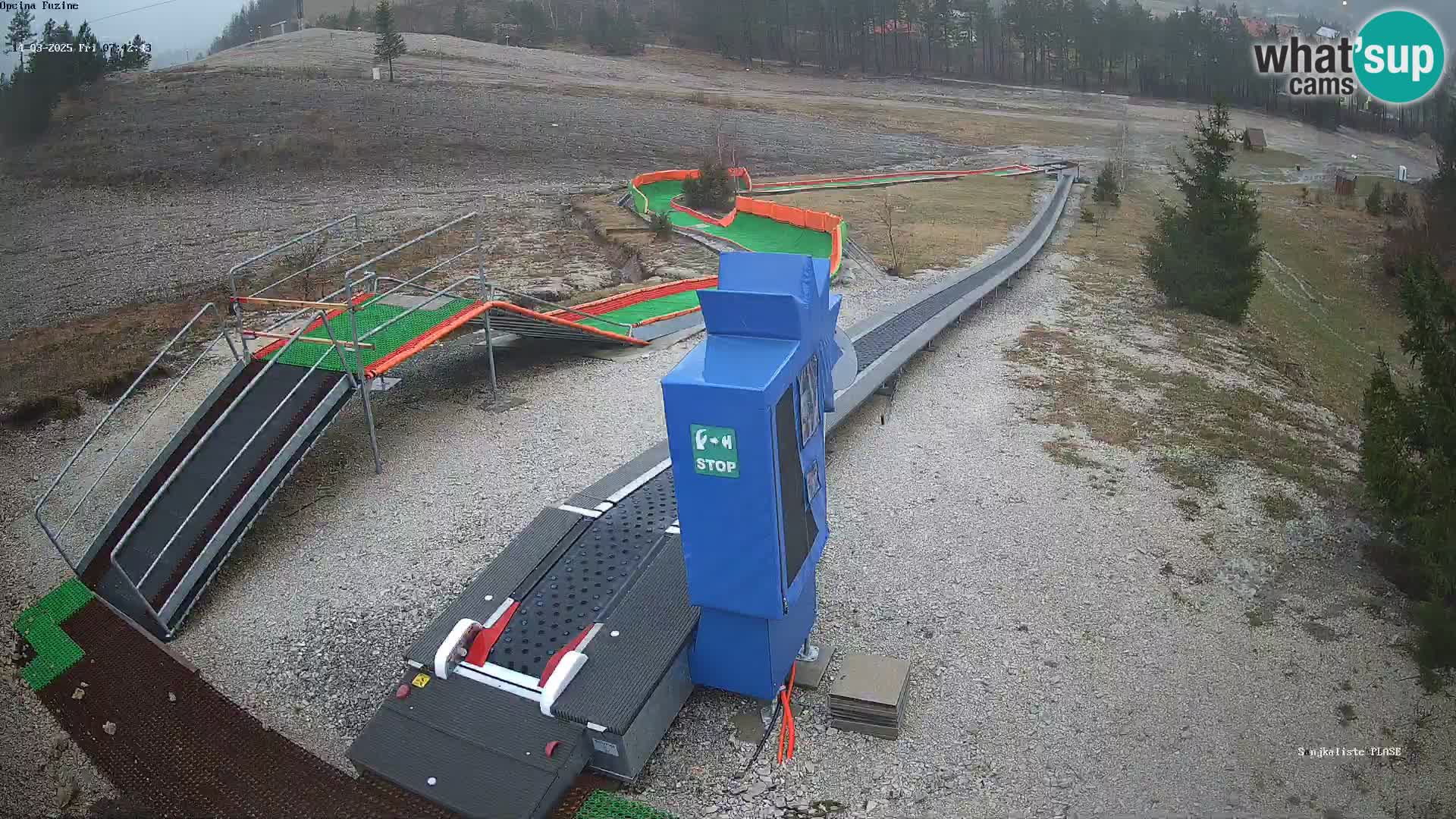 Webcam en direct Piste de luge de Fužine – Croatie