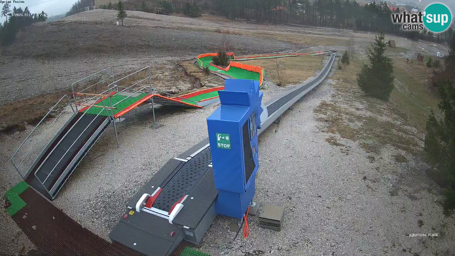 Live webcam Fužine toboggan run – Croatia