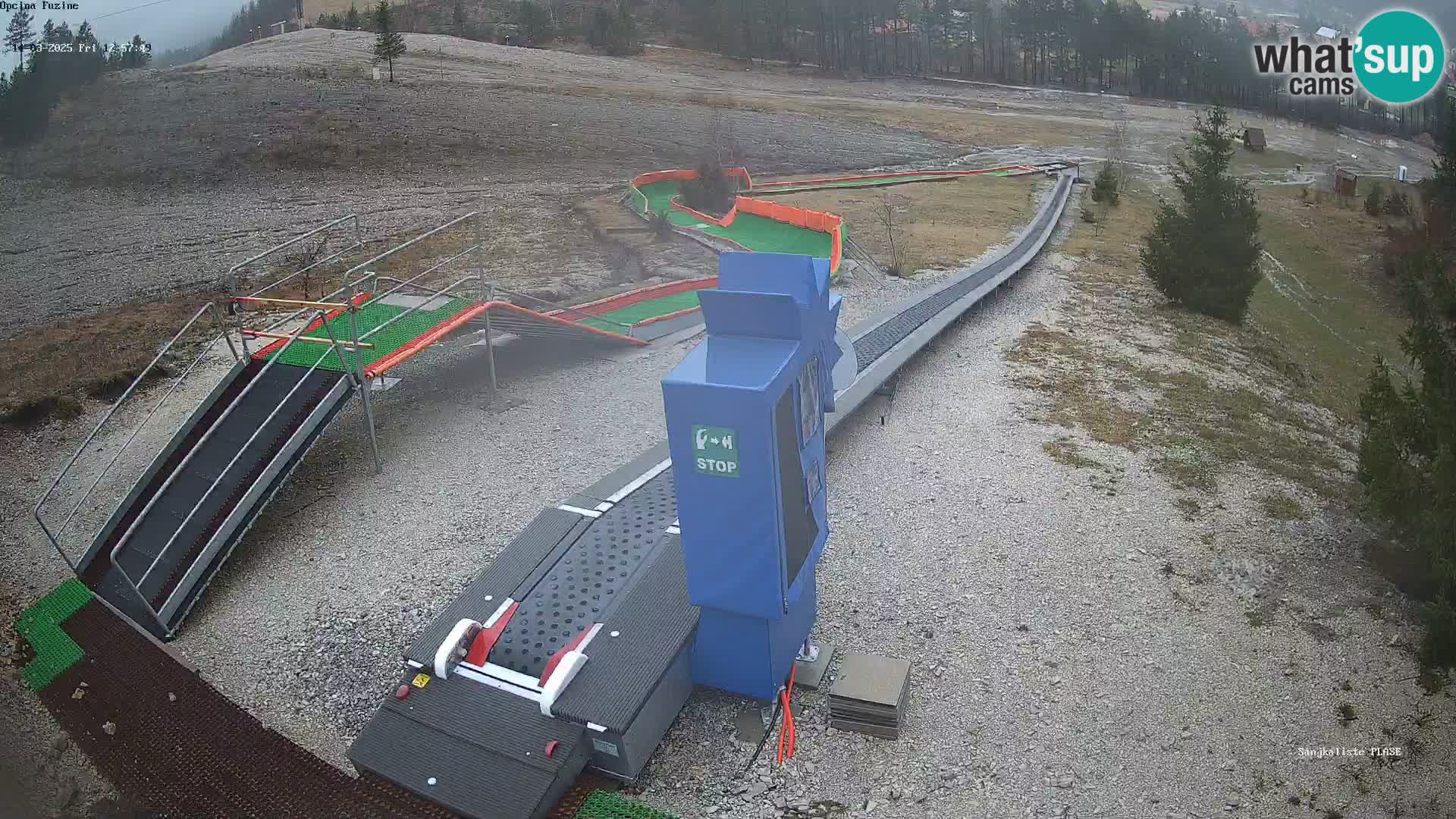 Live webcam Fužine toboggan run – Croatia