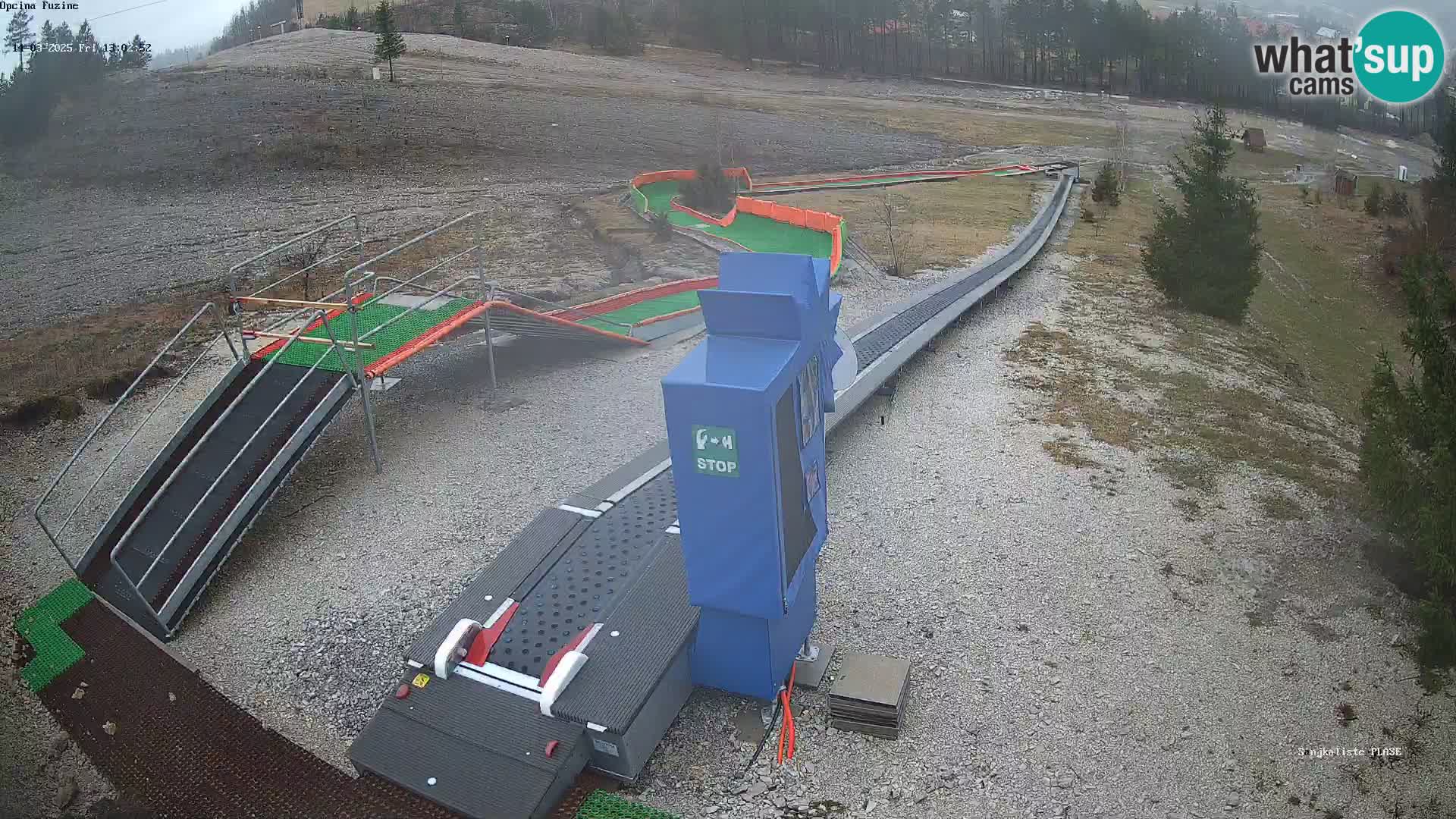 Webcam en direct Piste de luge de Fužine – Croatie