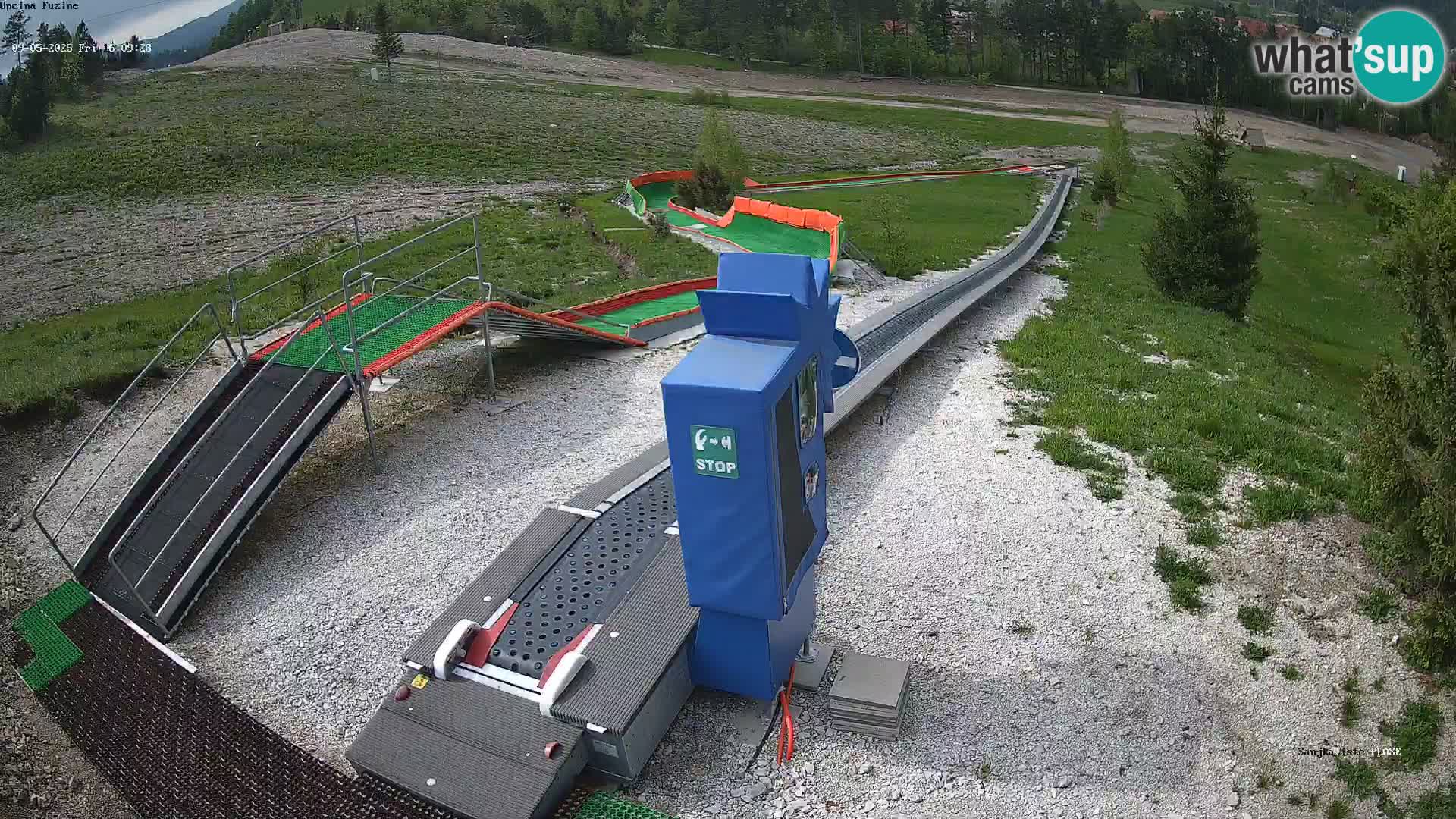 Live webcam Fužine toboggan run – Croatia