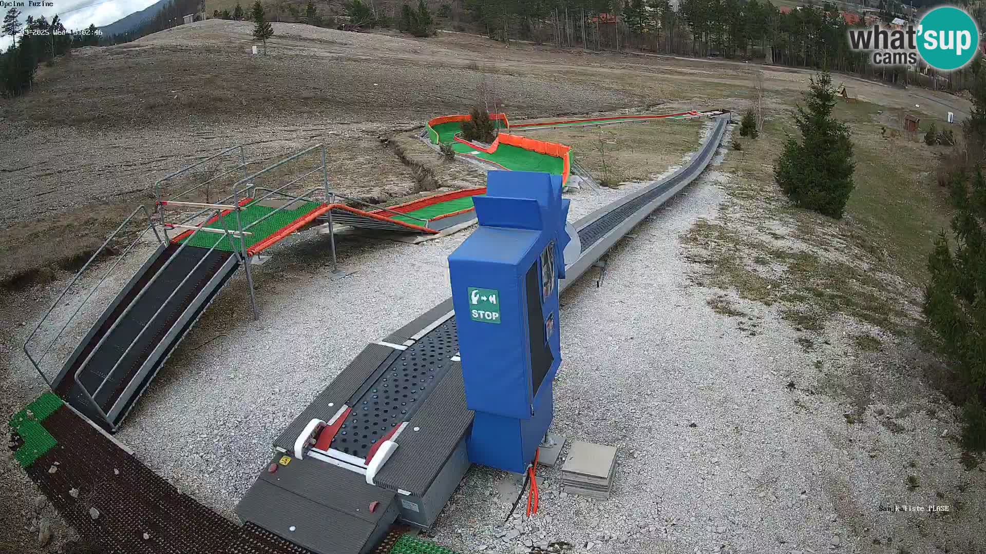 Live webcam Fužine toboggan run – Croatia