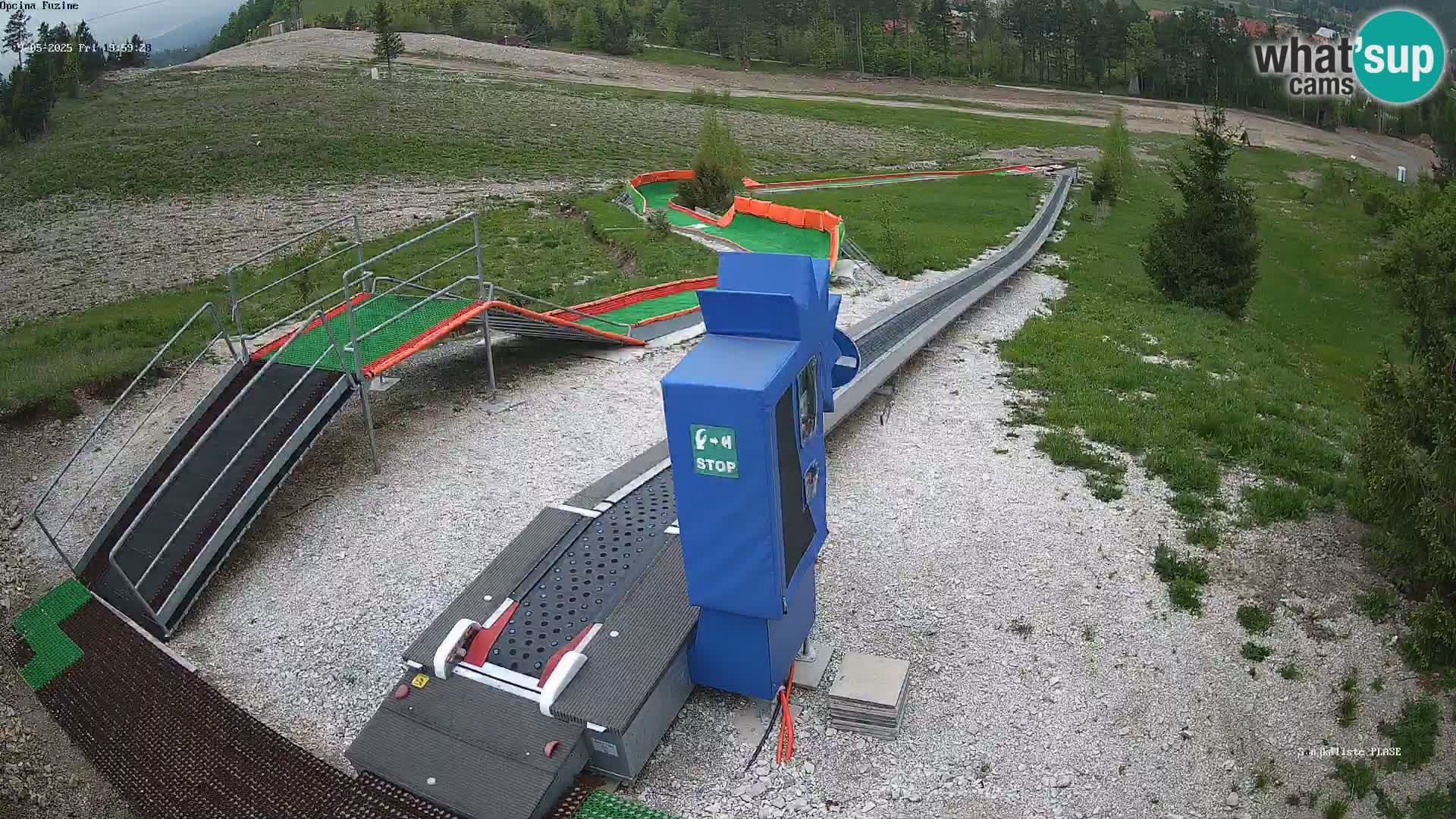 Live webcam Fužine toboggan run – Croatia