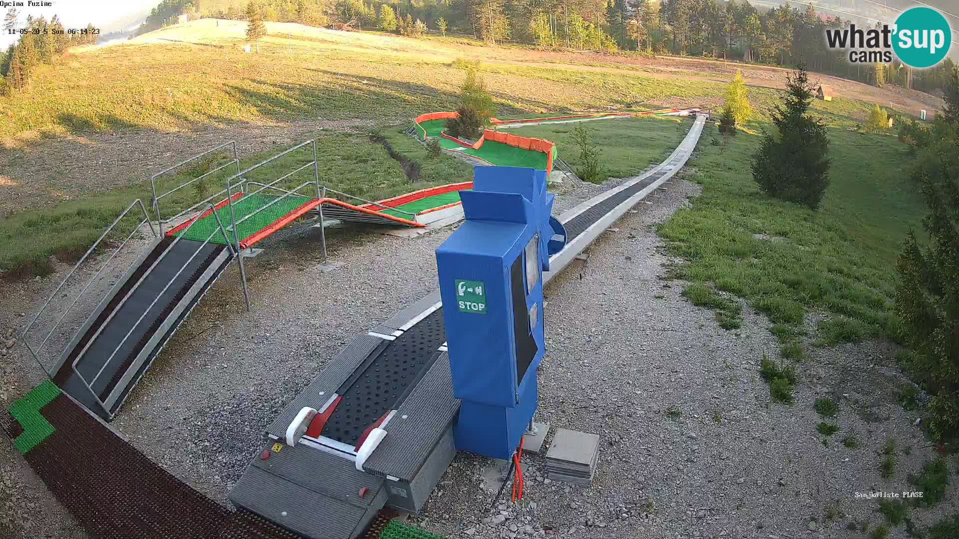 Live webcam Pista da slittino Fužine – Croazia