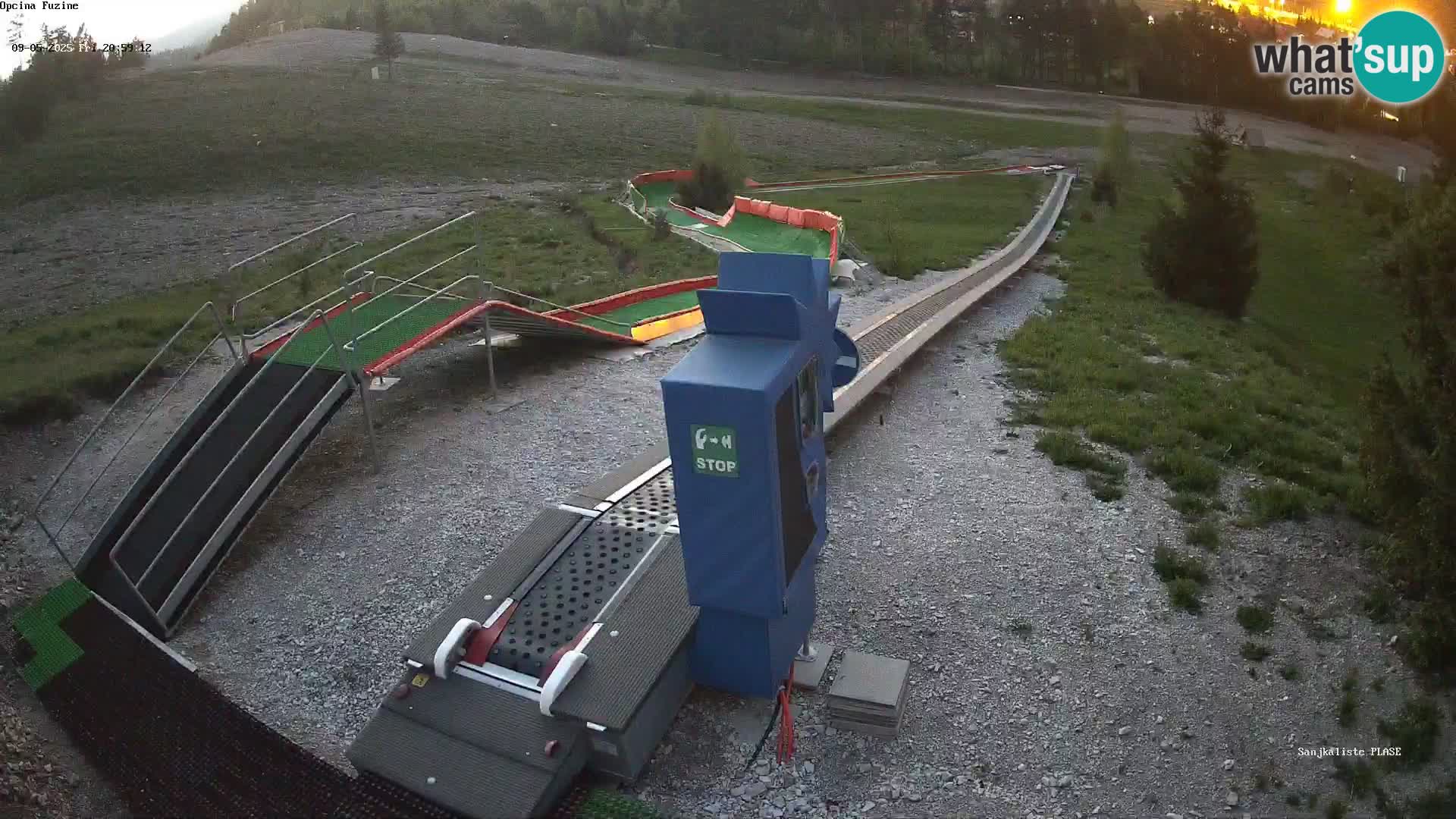 Live webcam Fužine toboggan run – Croatia