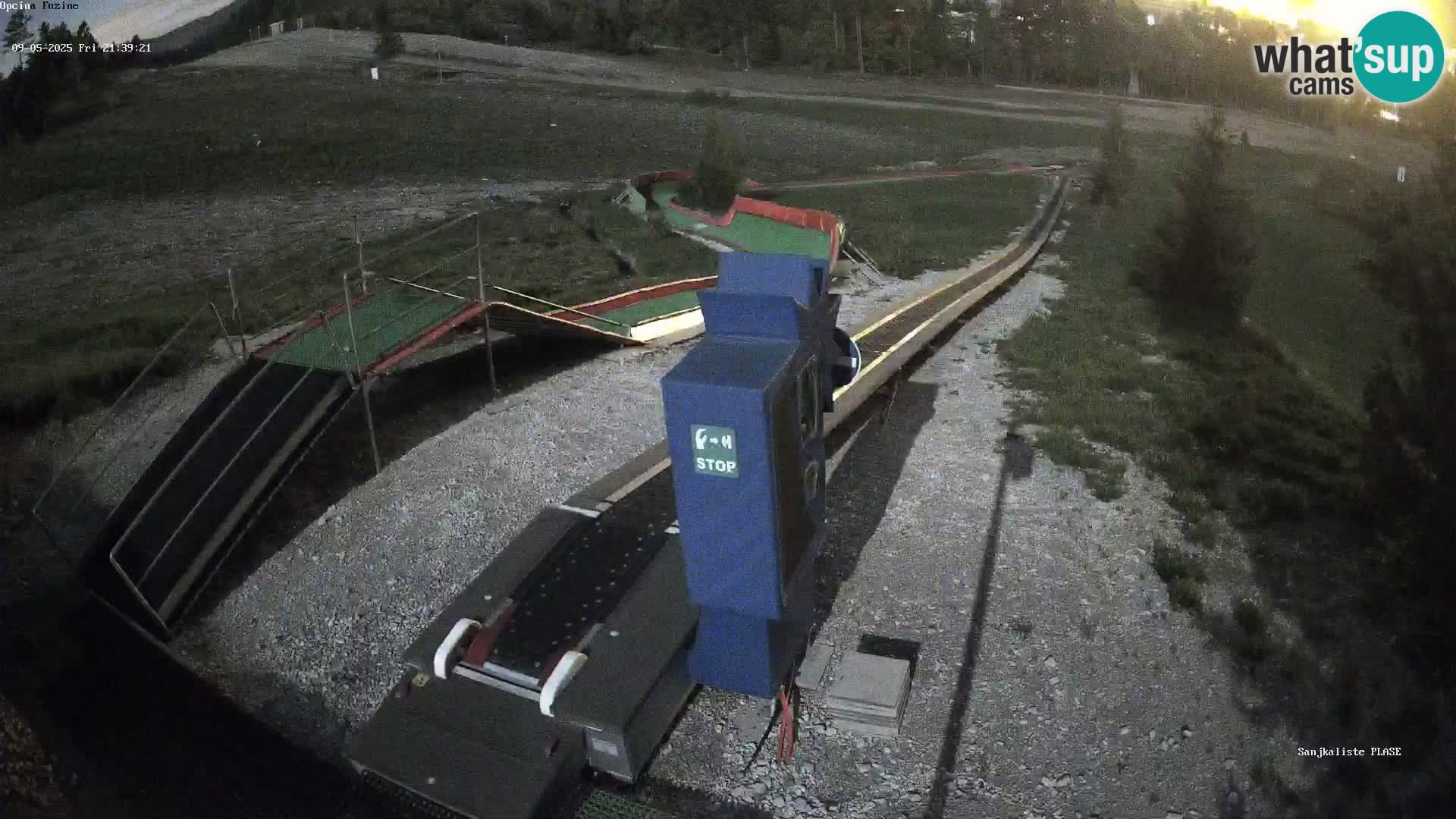 Live webcam Fužine toboggan run – Croatia