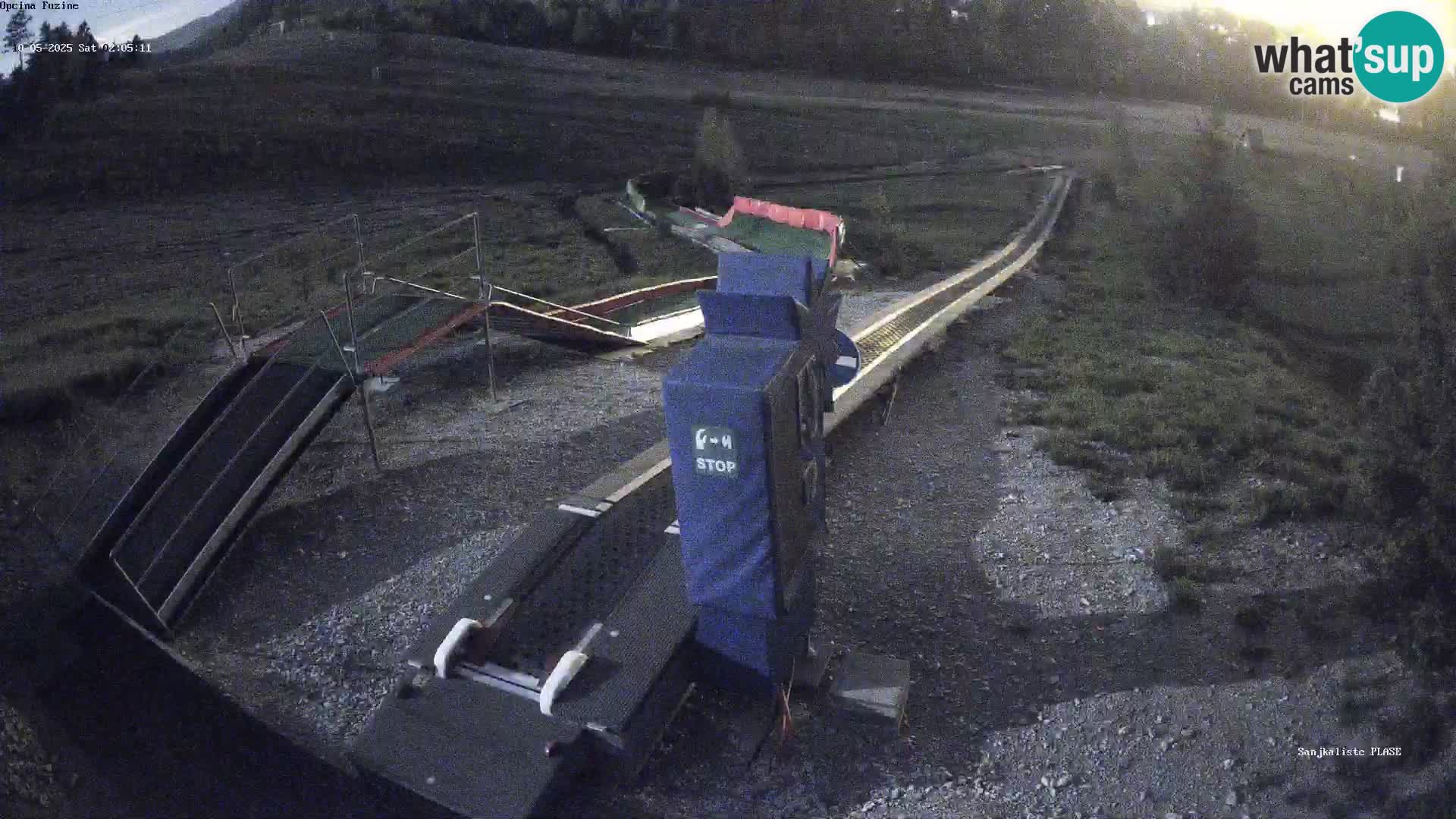 Live webcam Fužine toboggan run – Croatia