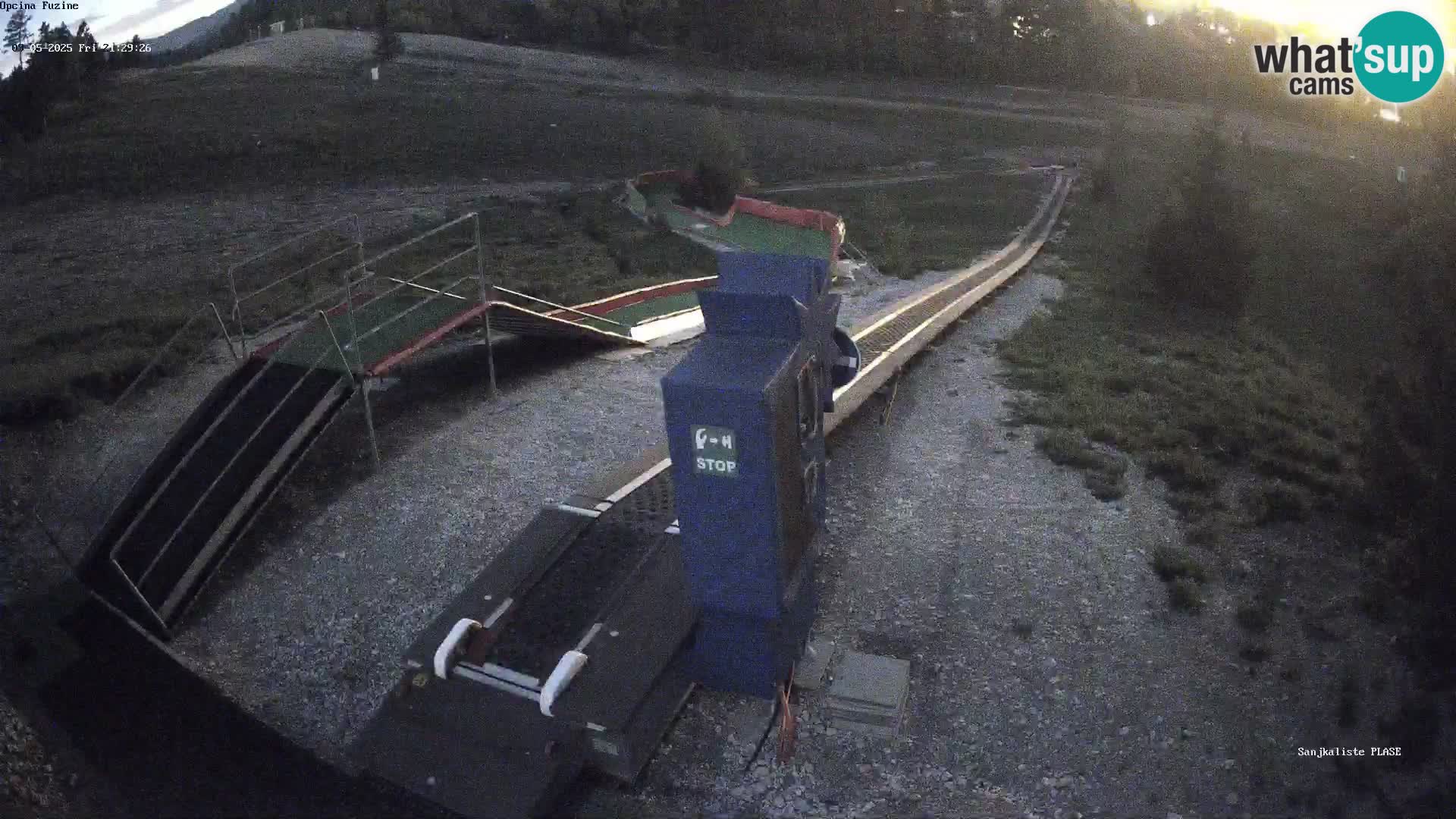 Live webcam Fužine toboggan run – Croatia