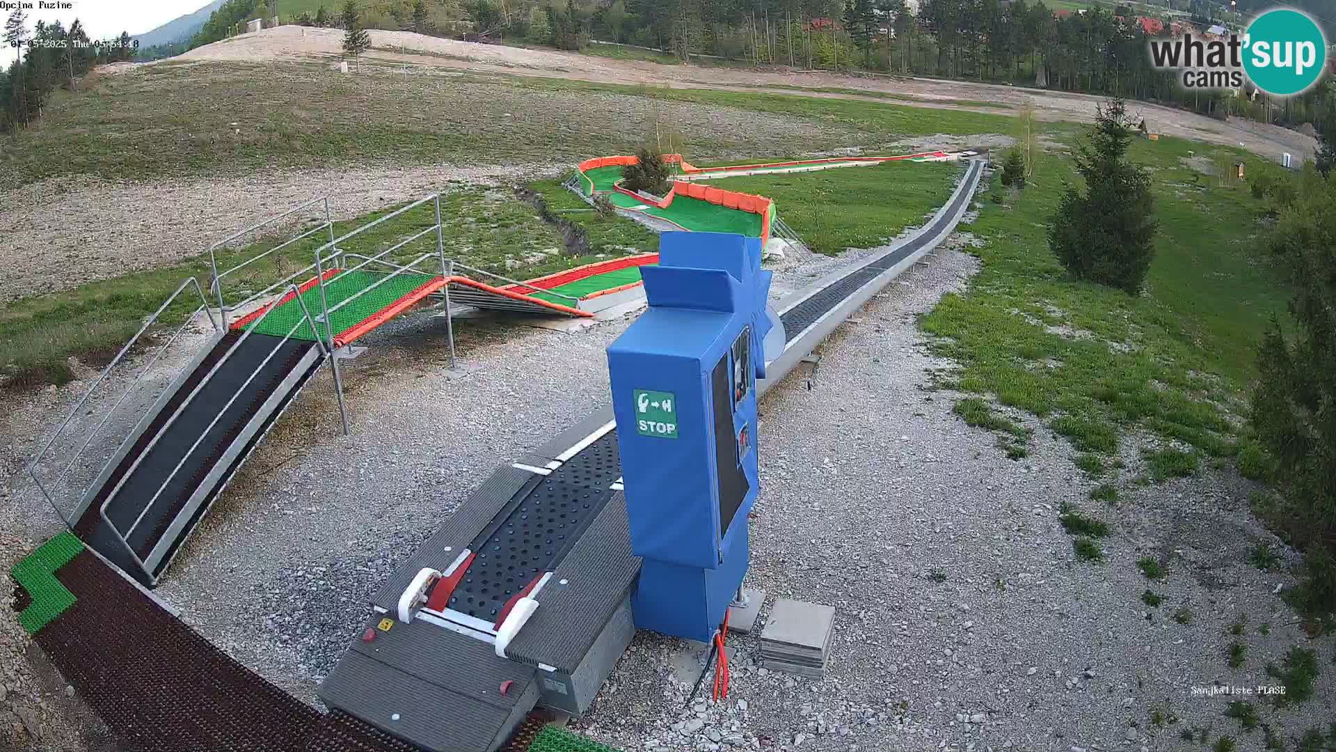 Live webcam Pista da slittino Fužine – Croazia