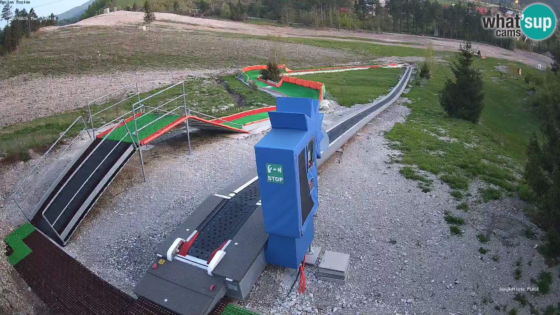 Webcam en direct Piste de luge de Fužine – Croatie