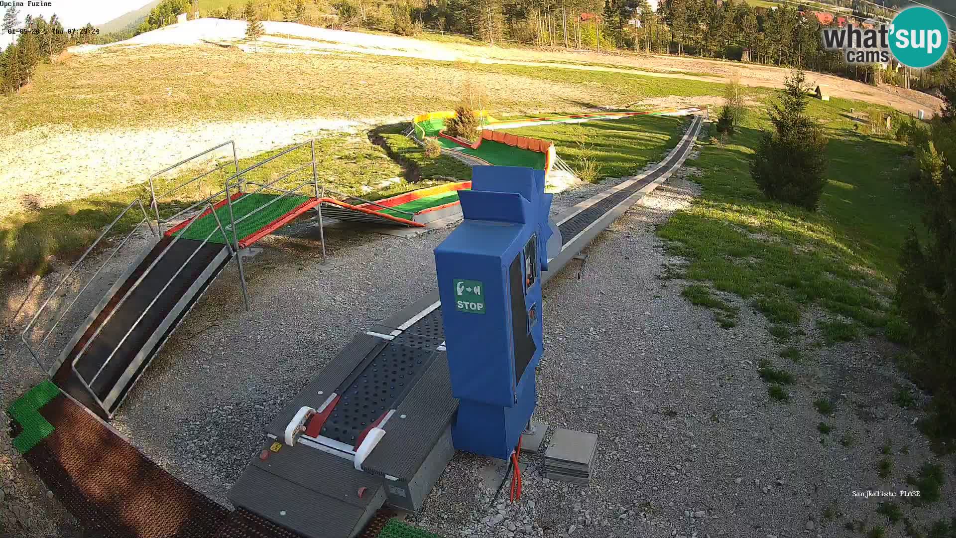 Live webcam Fužine toboggan run – Croatia