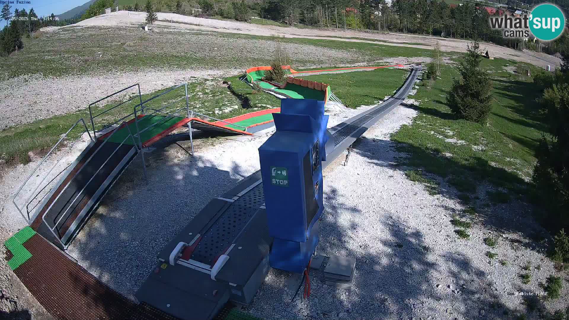 Live webcam Fužine toboggan run – Croatia