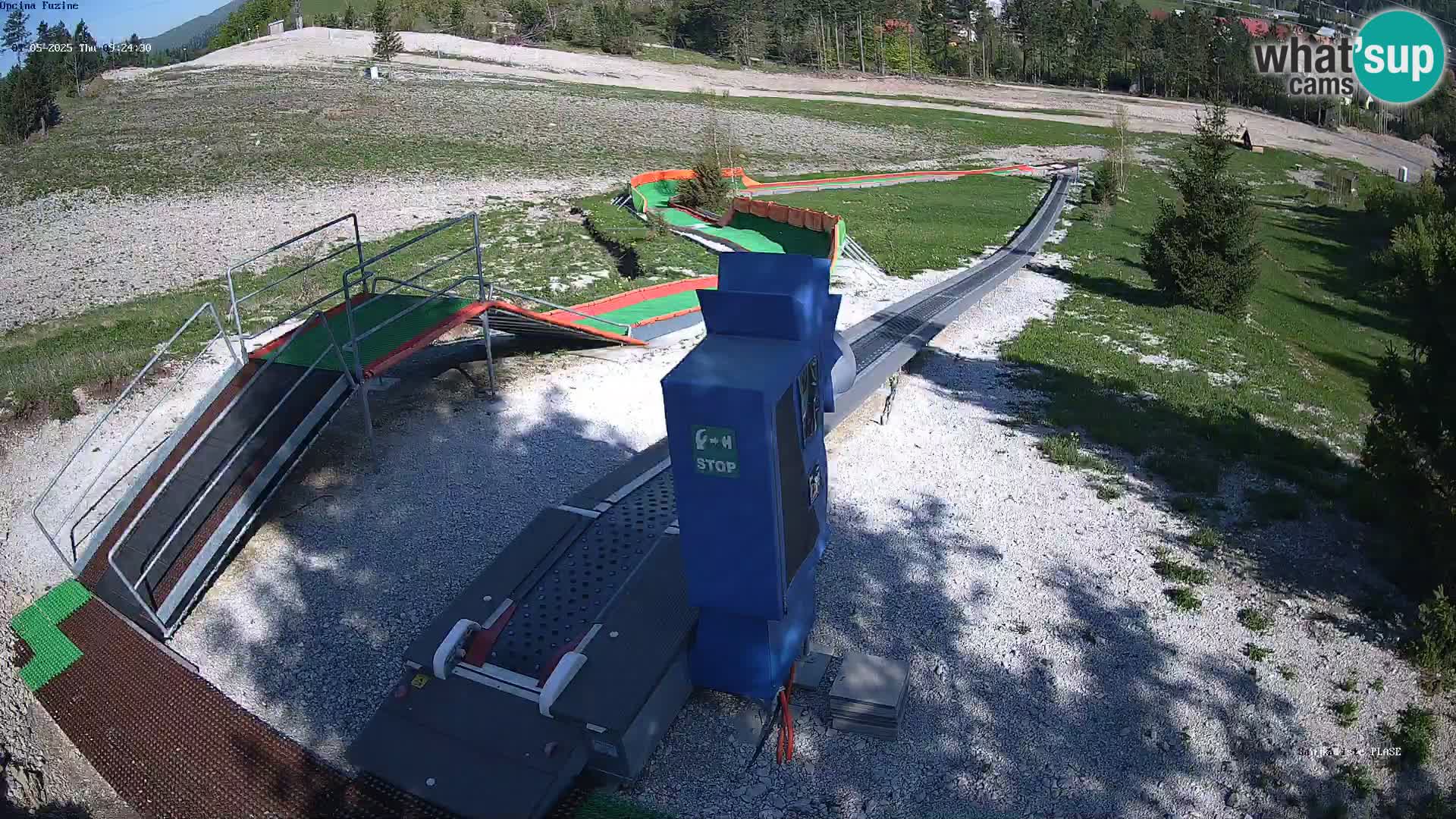Live webcam Fužine toboggan run – Croatia