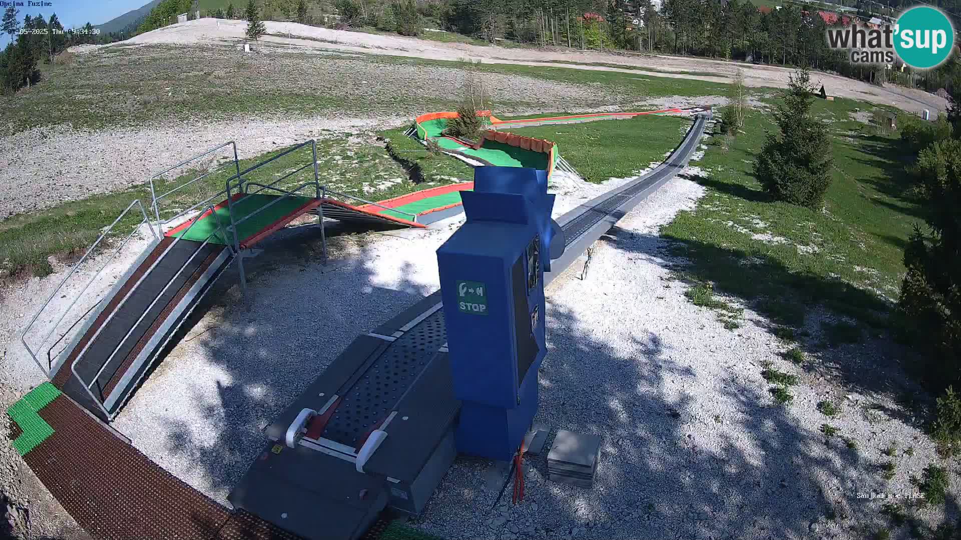 Live webcam Fužine toboggan run – Croatia