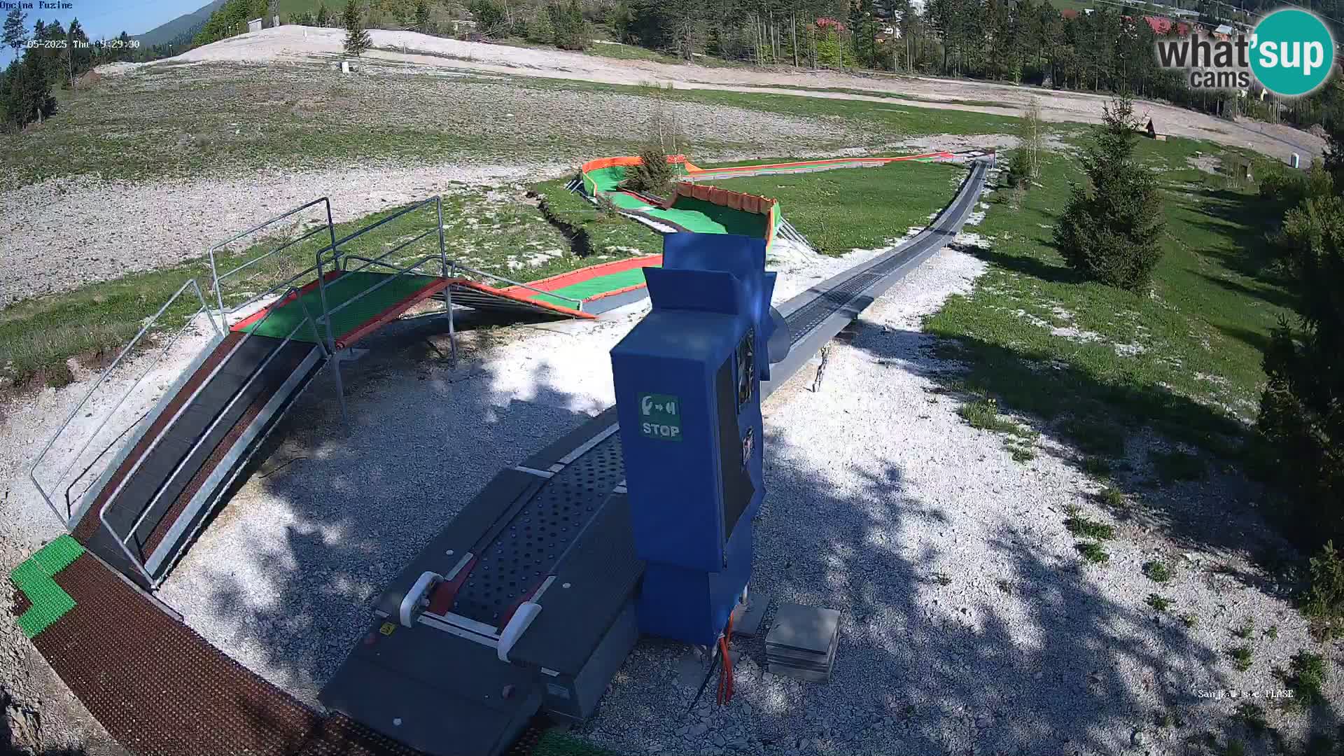Live webcam Fužine toboggan run – Croatia