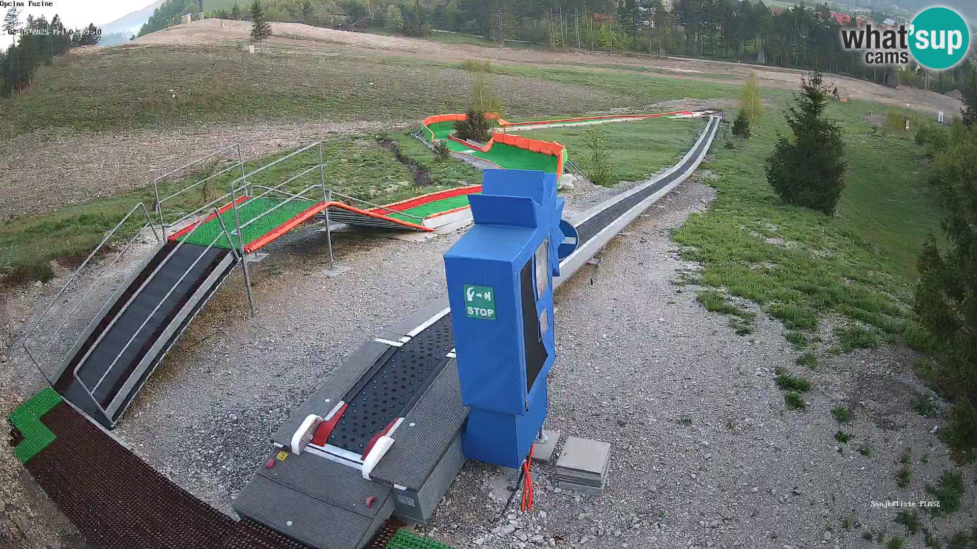Live webcam Fužine toboggan run – Croatia