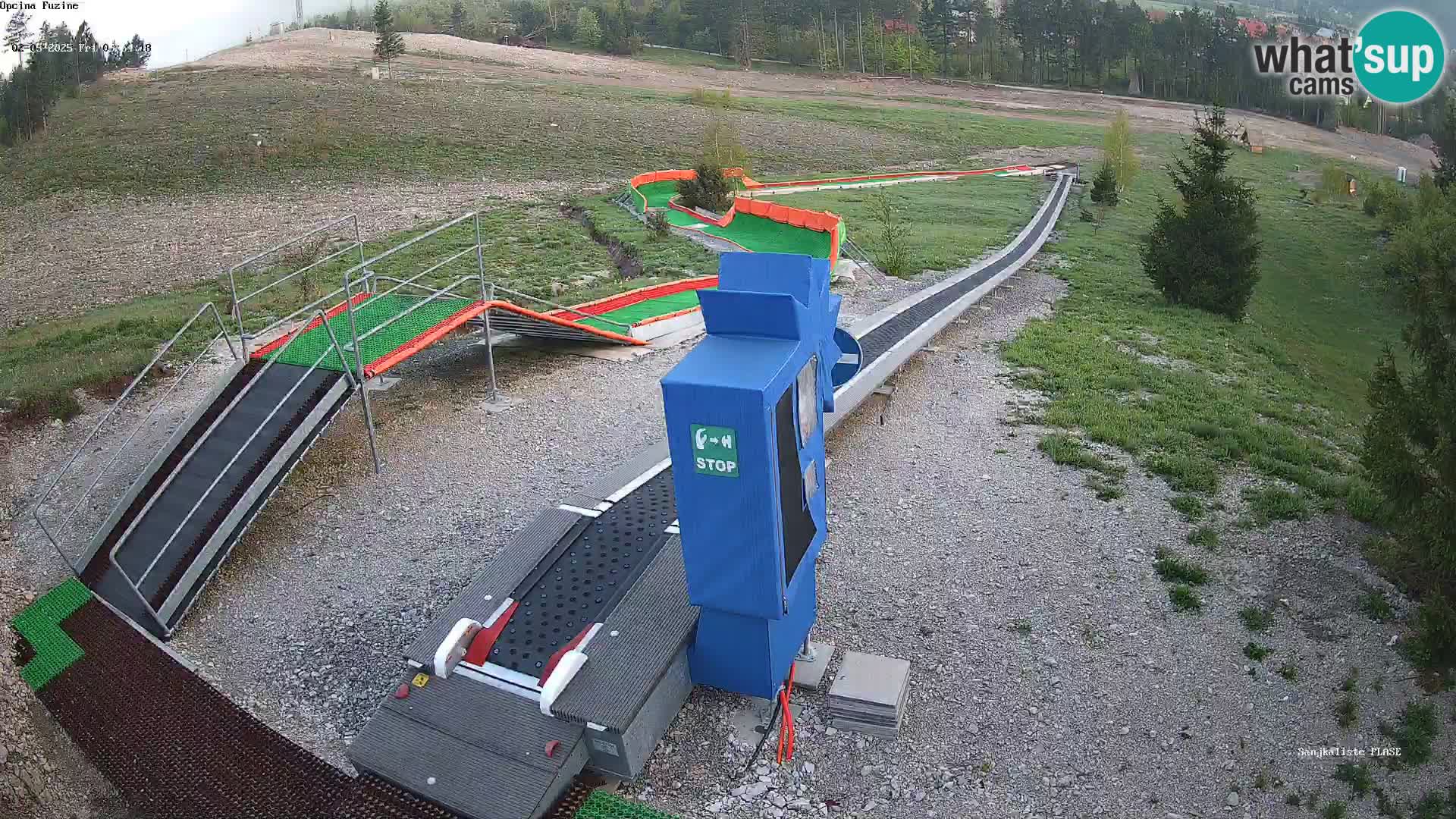 Live webcam Pista da slittino Fužine – Croazia