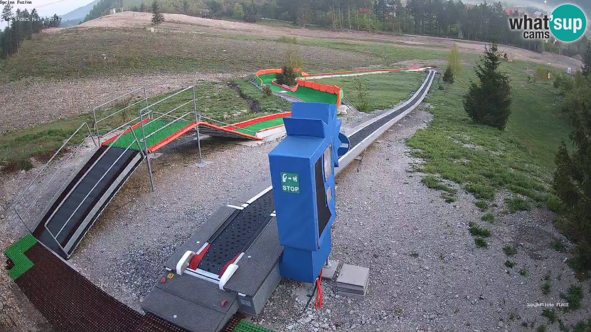 Live webcam Fužine toboggan run – Croatia