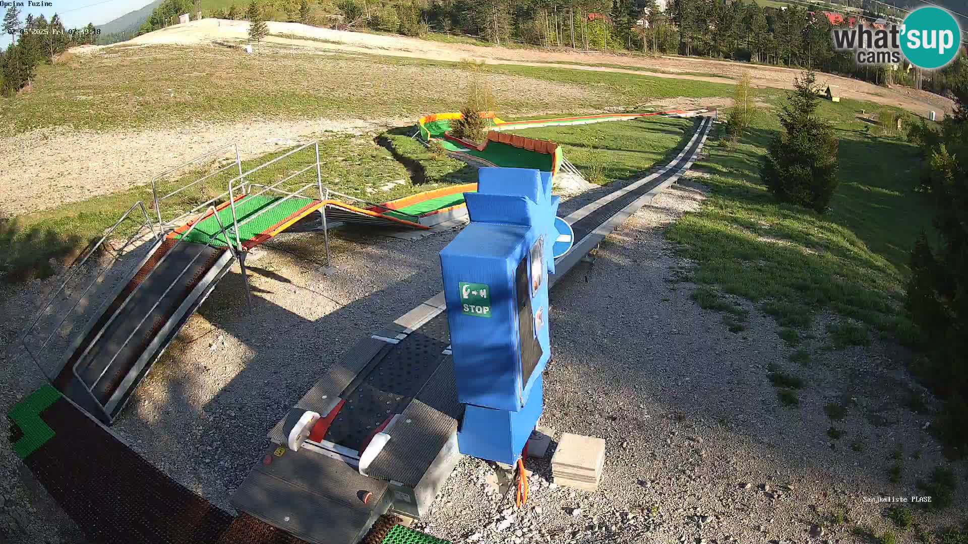 Live webcam Pista da slittino Fužine – Croazia