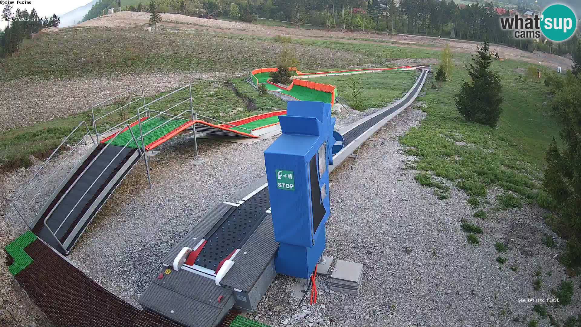 Webcam en direct Piste de luge de Fužine – Croatie