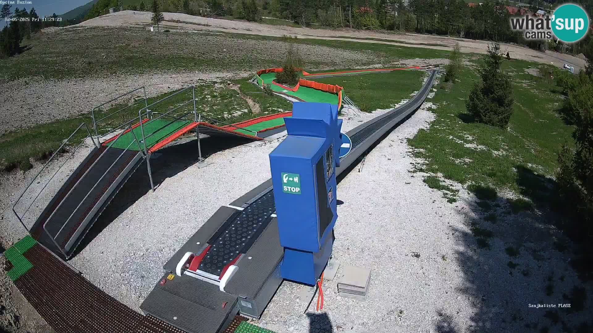 Live webcam Pista da slittino Fužine – Croazia