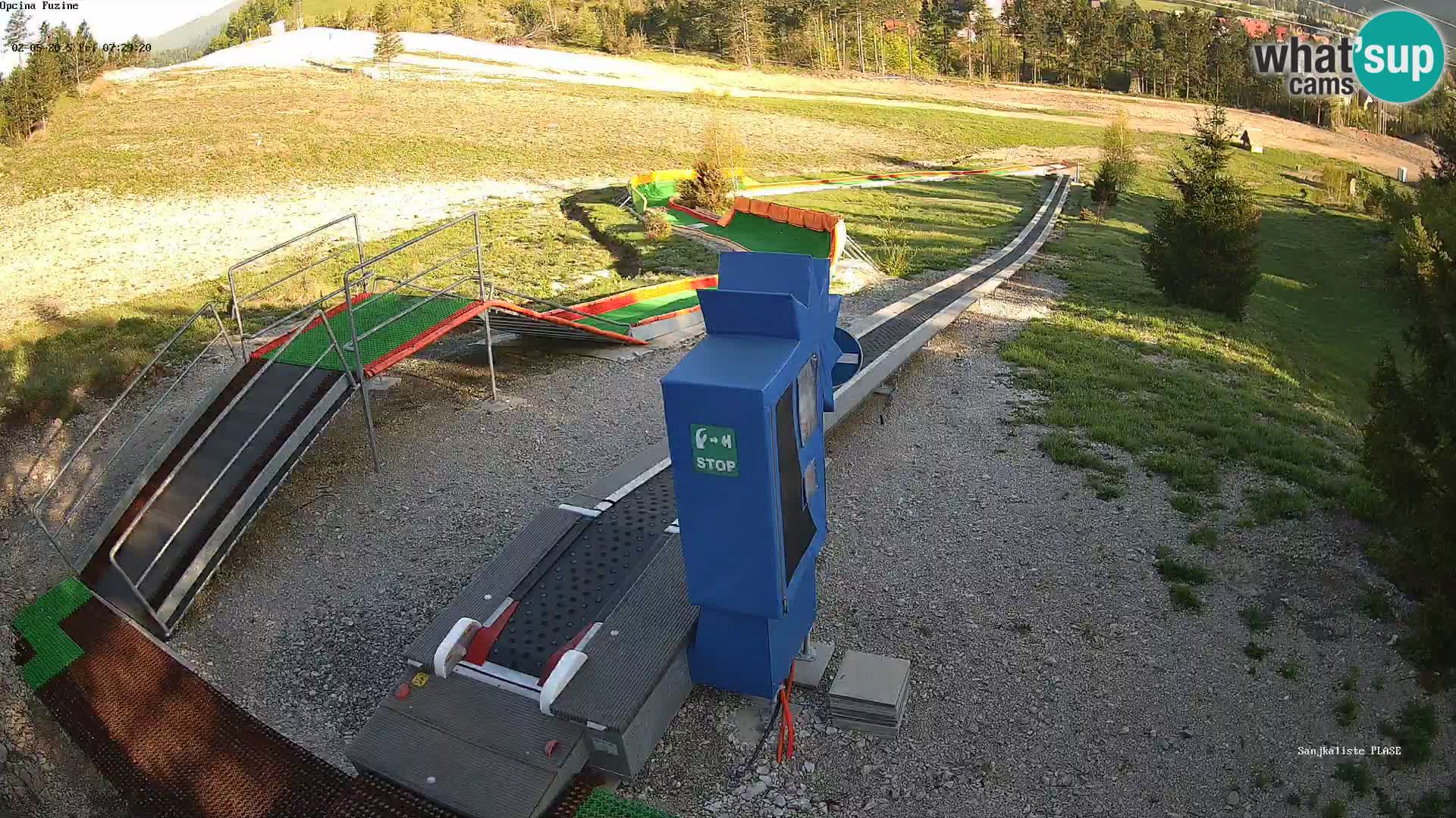 Webcam en direct Piste de luge de Fužine – Croatie