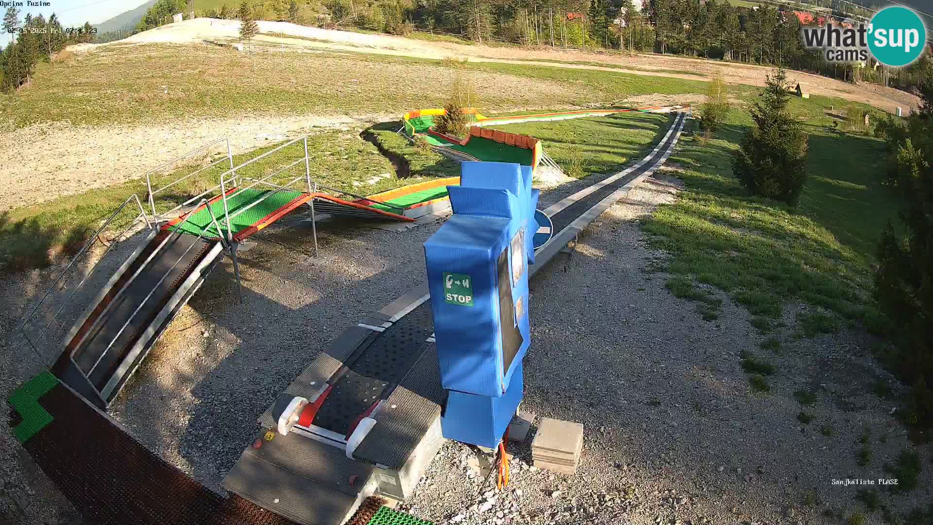 Live webcam Fužine toboggan run – Croatia
