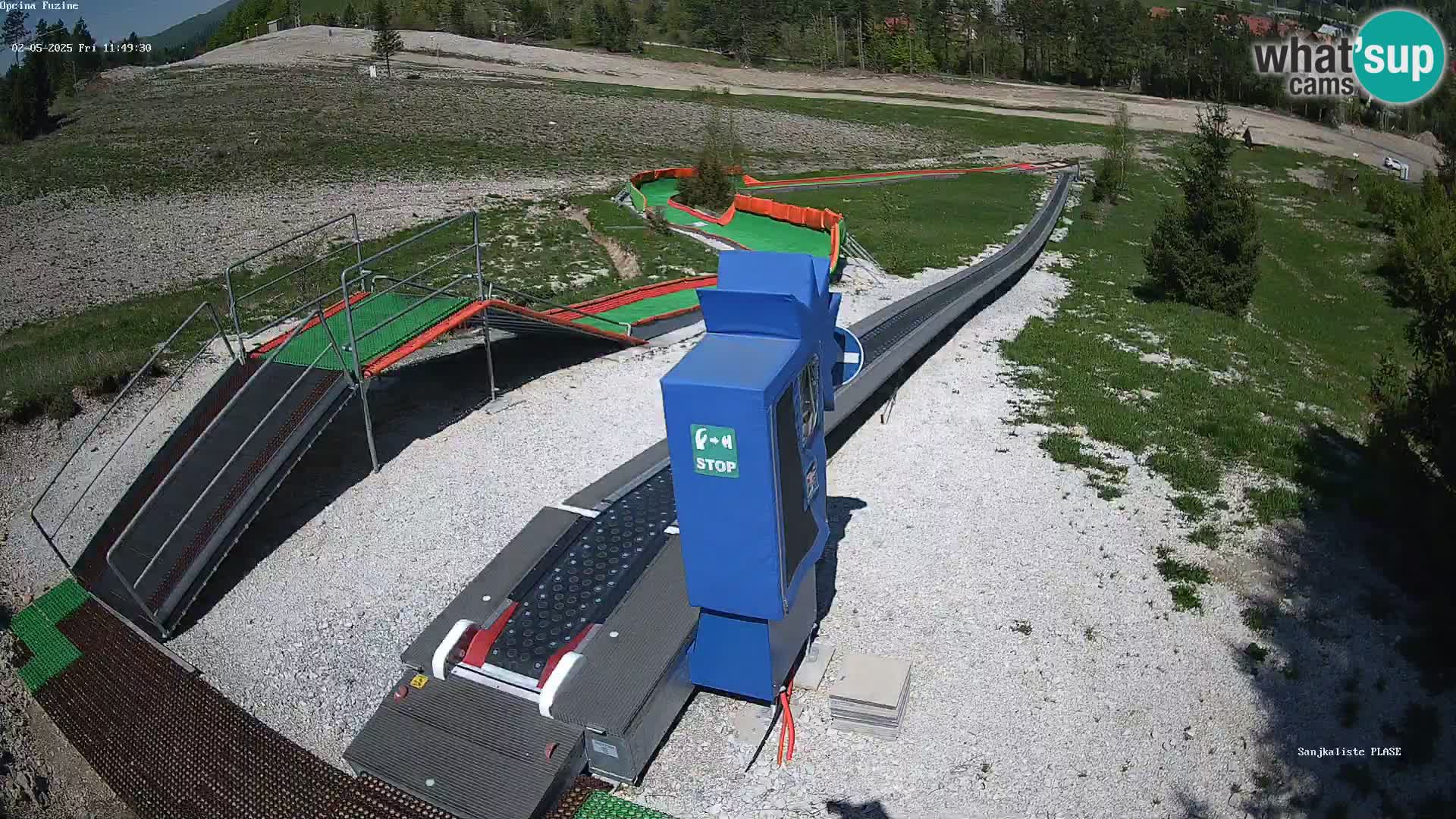 Live webcam Pista da slittino Fužine – Croazia