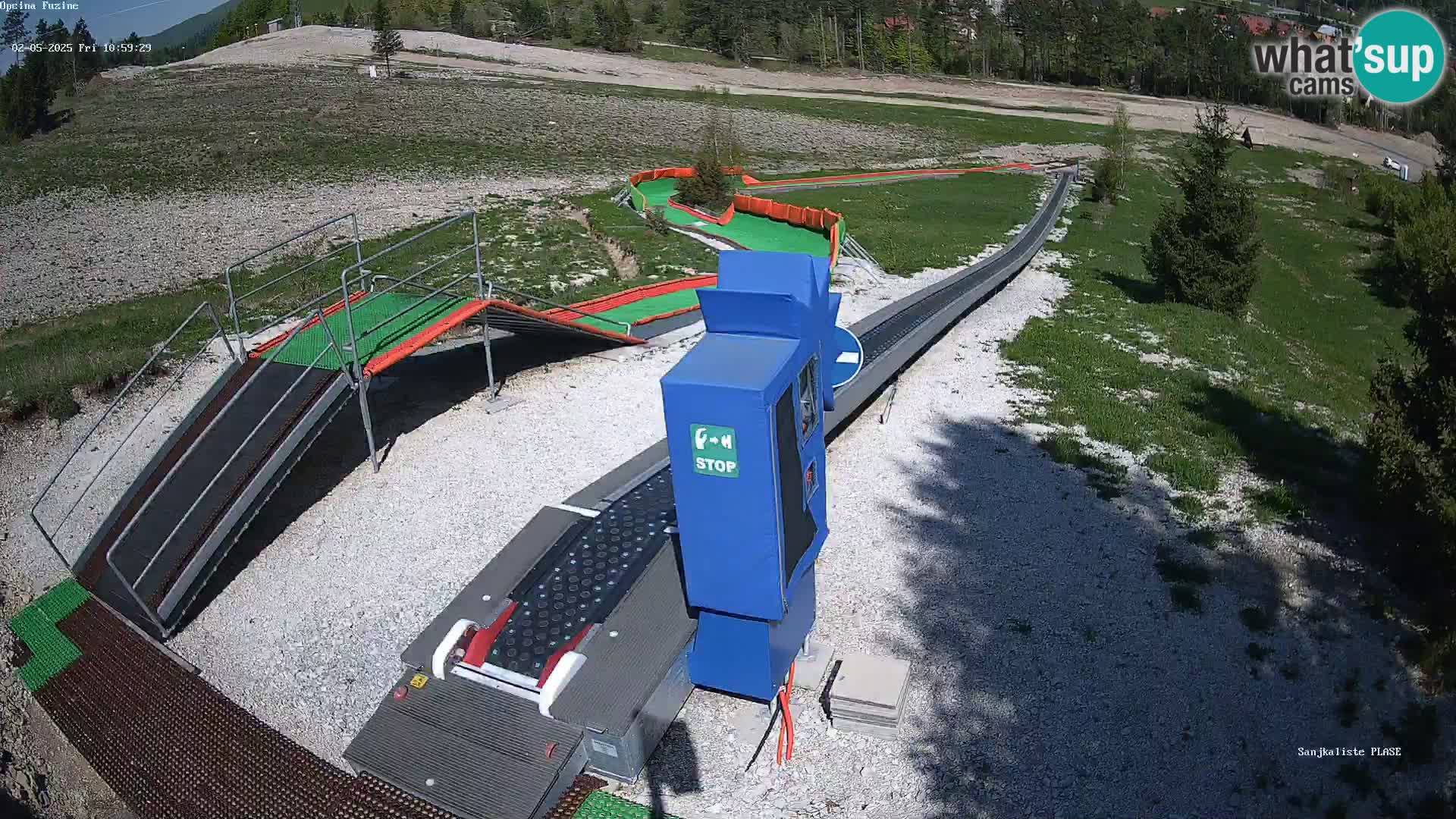 Live webcam Pista da slittino Fužine – Croazia