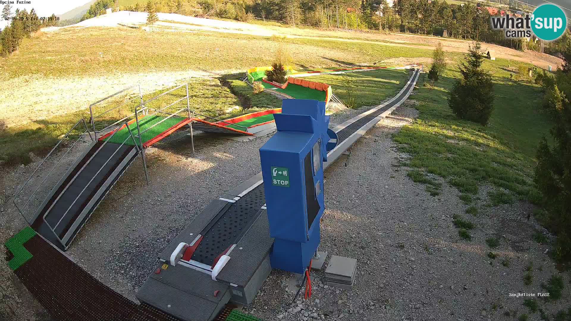 Webcam en direct Piste de luge de Fužine – Croatie