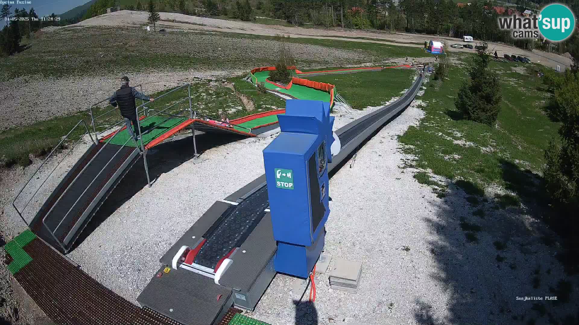 Live webcam Pista da slittino Fužine – Croazia