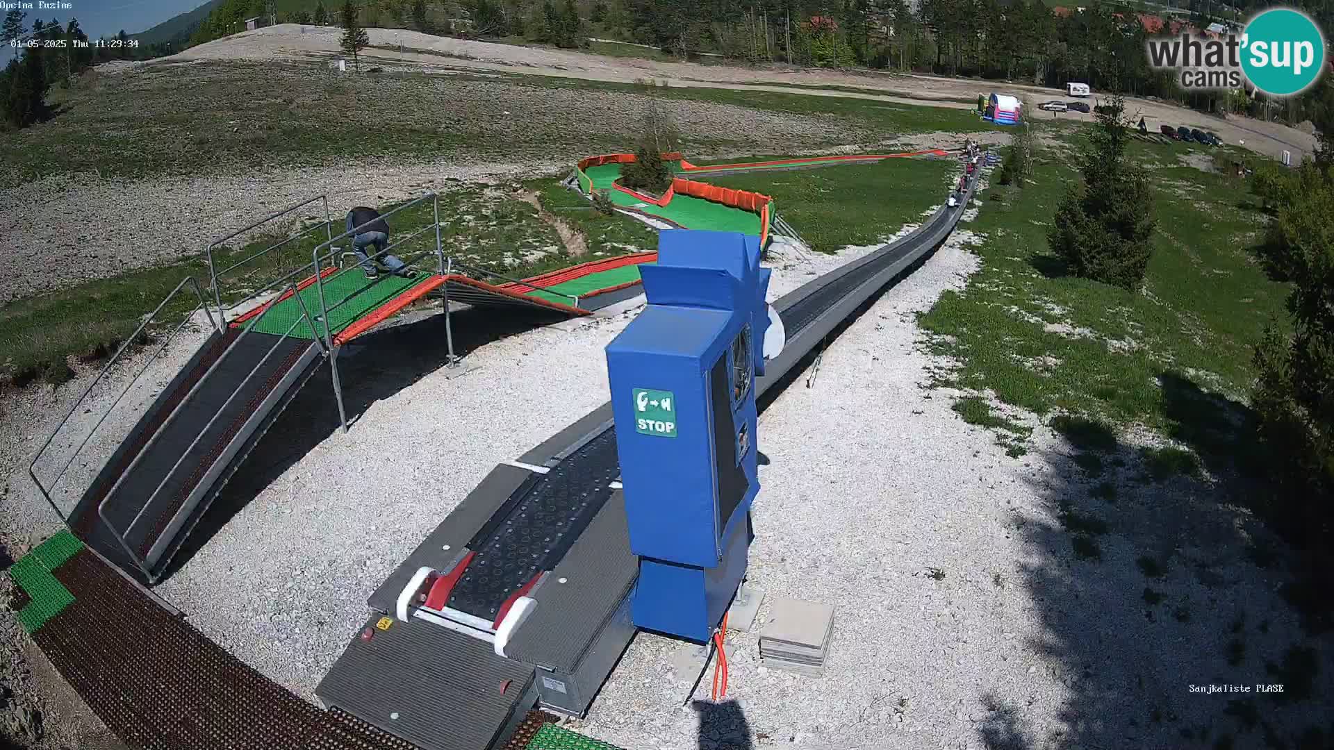 Webcam en direct Piste de luge de Fužine – Croatie