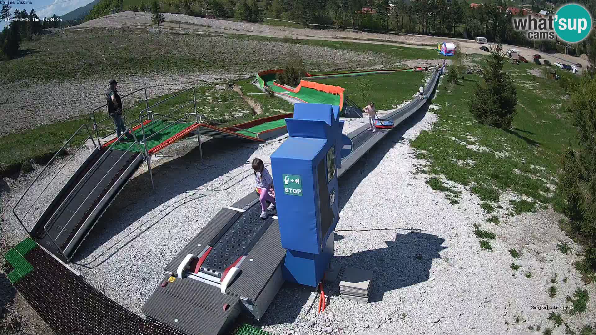 Live webcam Fužine toboggan run – Croatia