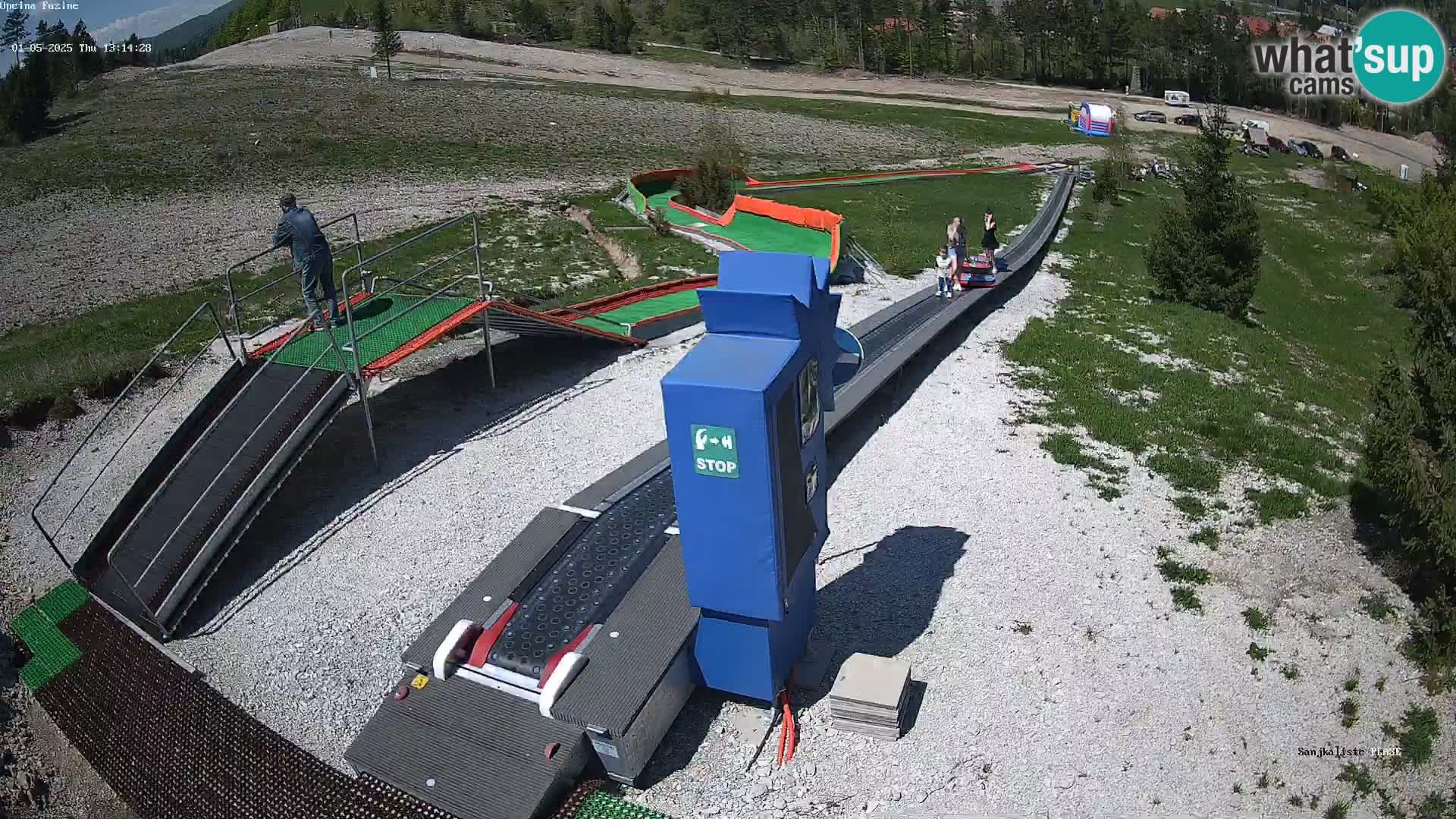 Live webcam Fužine toboggan run – Croatia