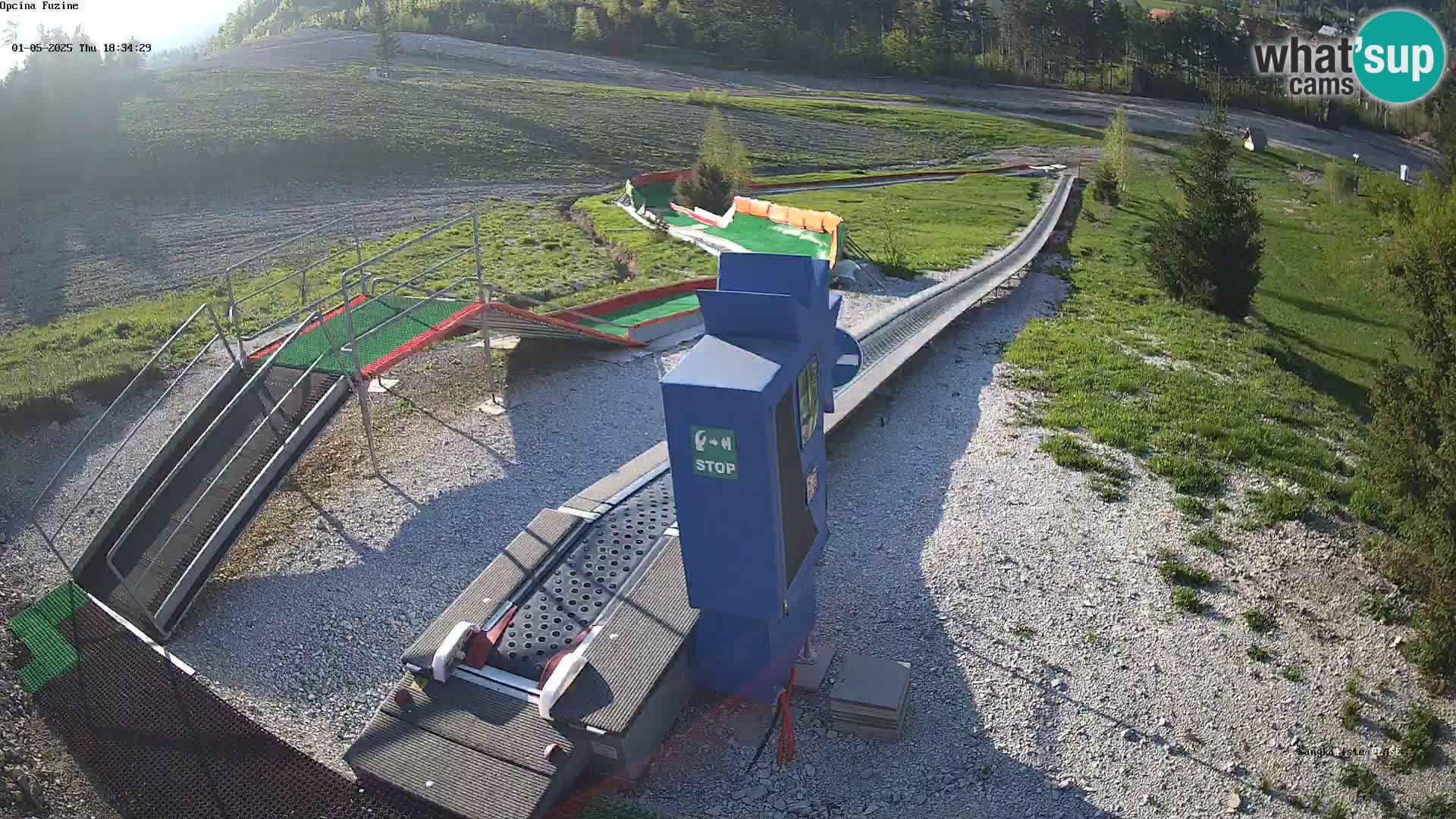 Live webcam Fužine toboggan run – Croatia