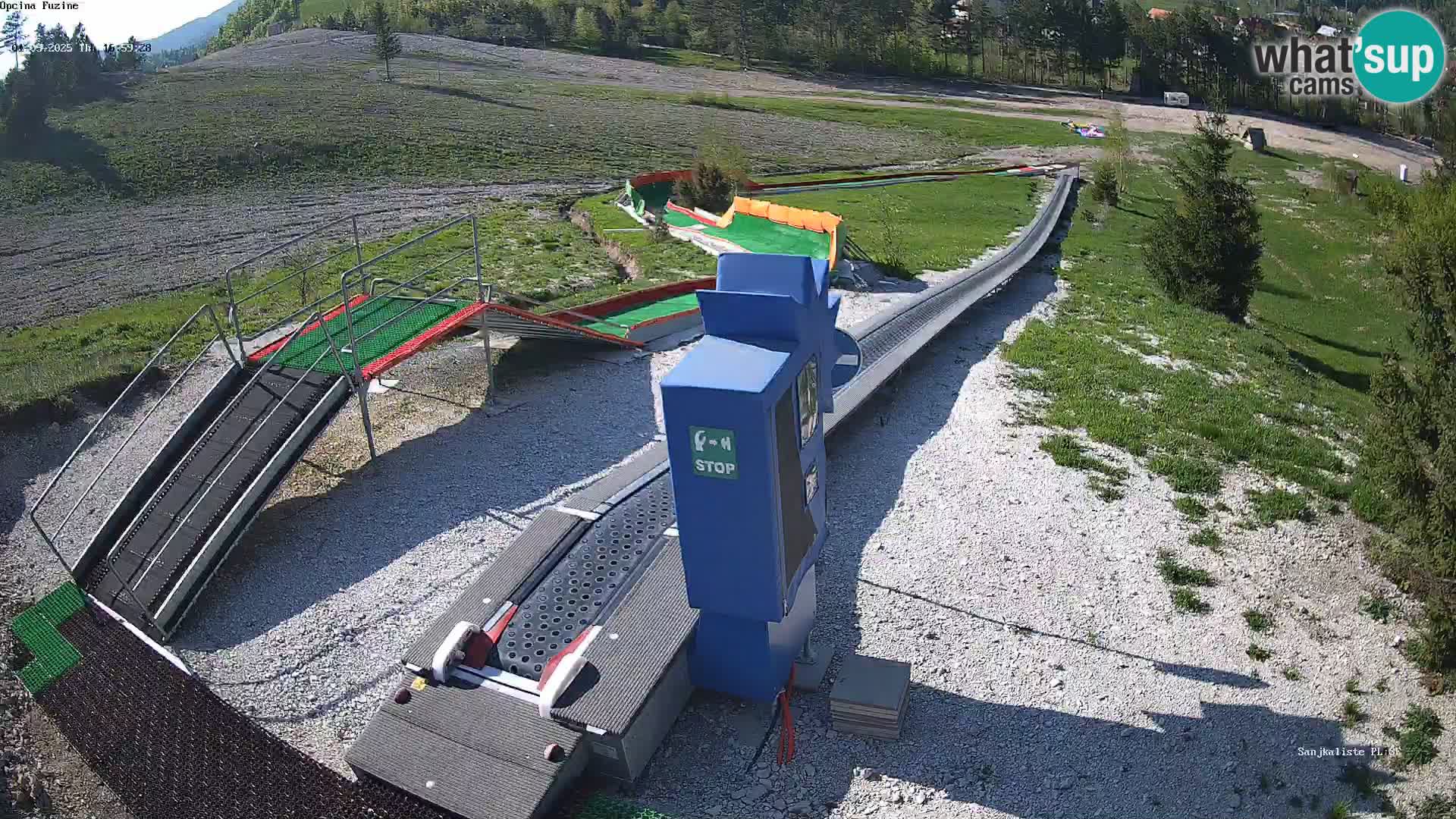 Live webcam Pista da slittino Fužine – Croazia