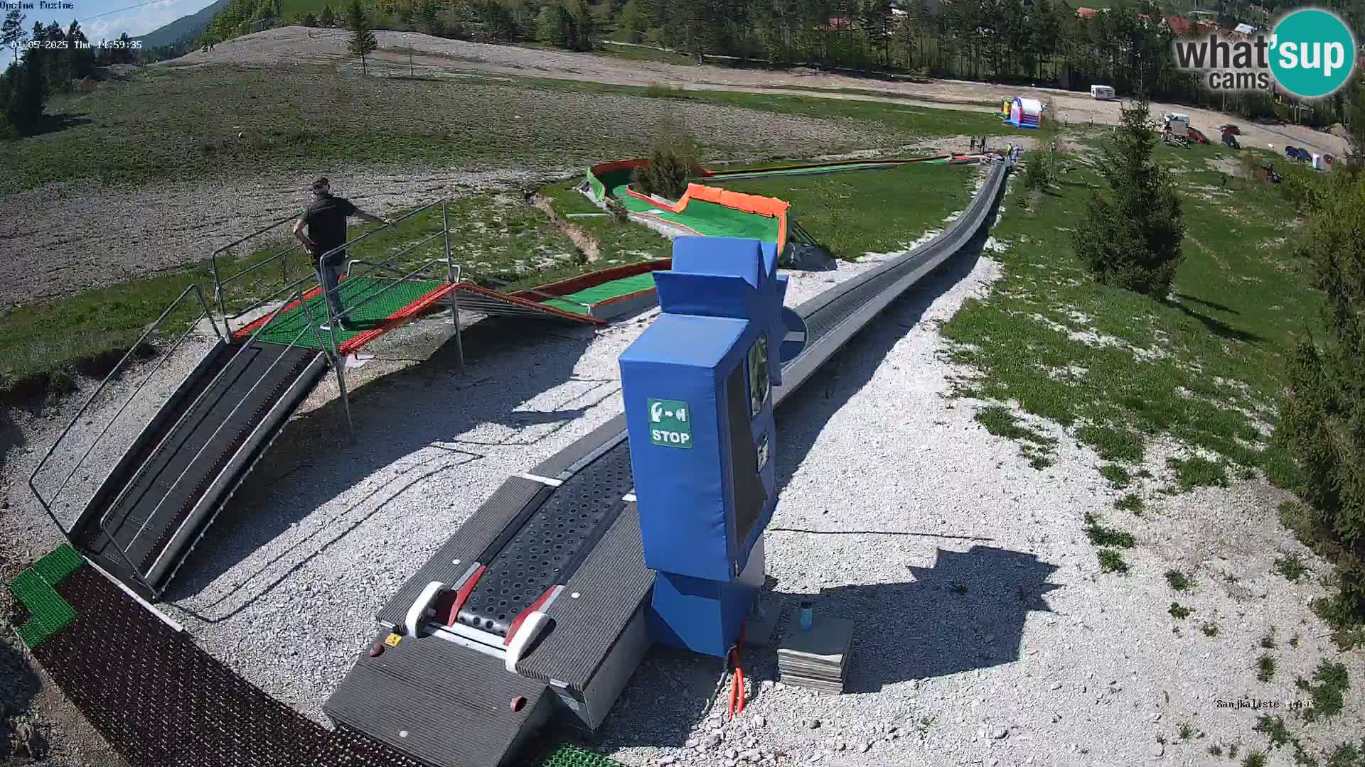 Live webcam Fužine toboggan run – Croatia