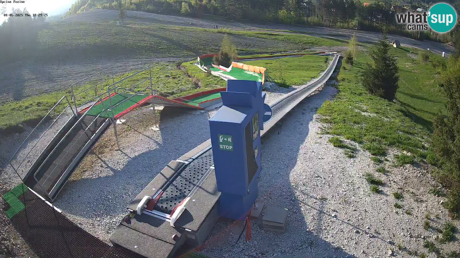 Live webcam Pista da slittino Fužine – Croazia