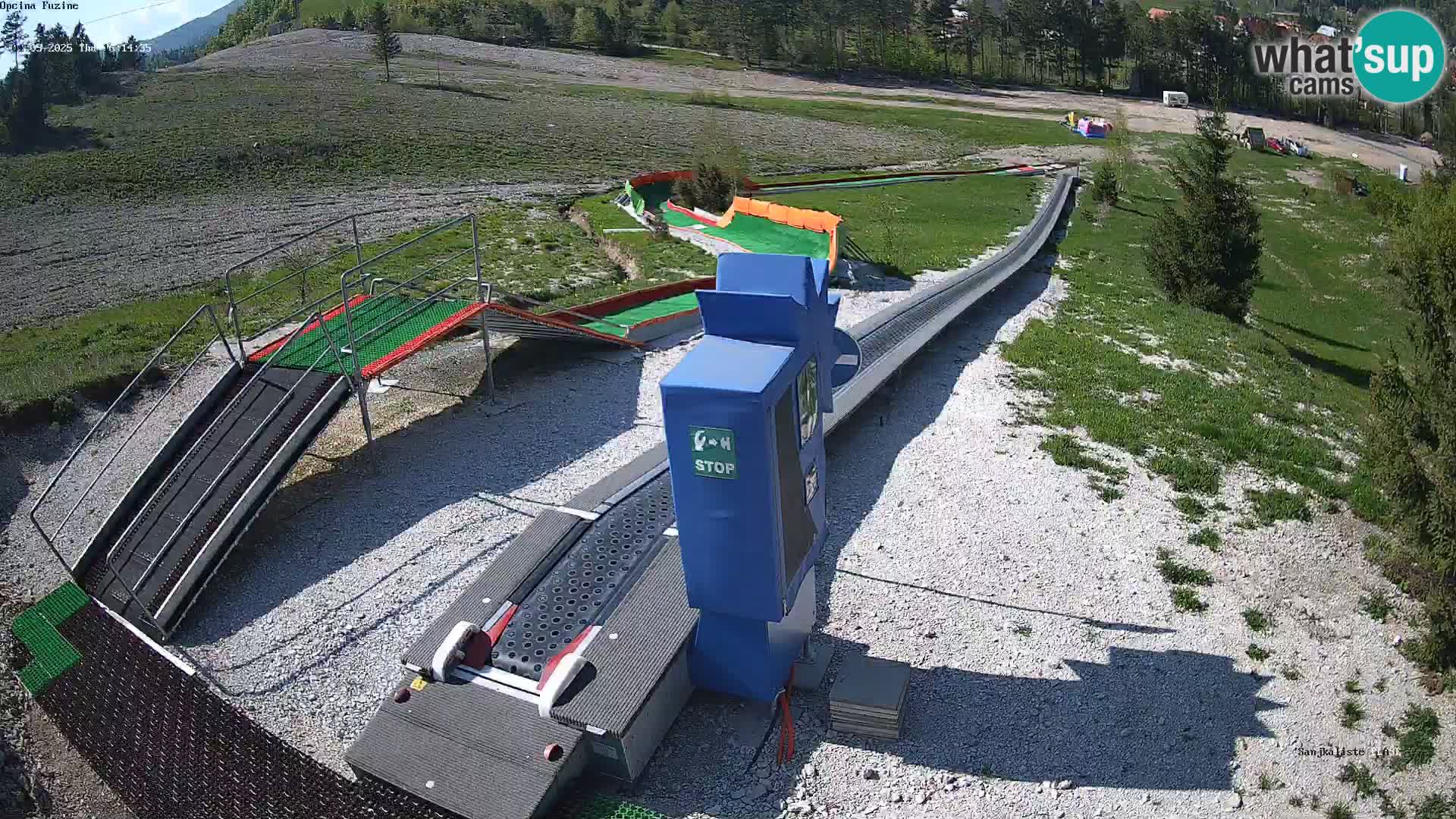 Live webcam Pista da slittino Fužine – Croazia
