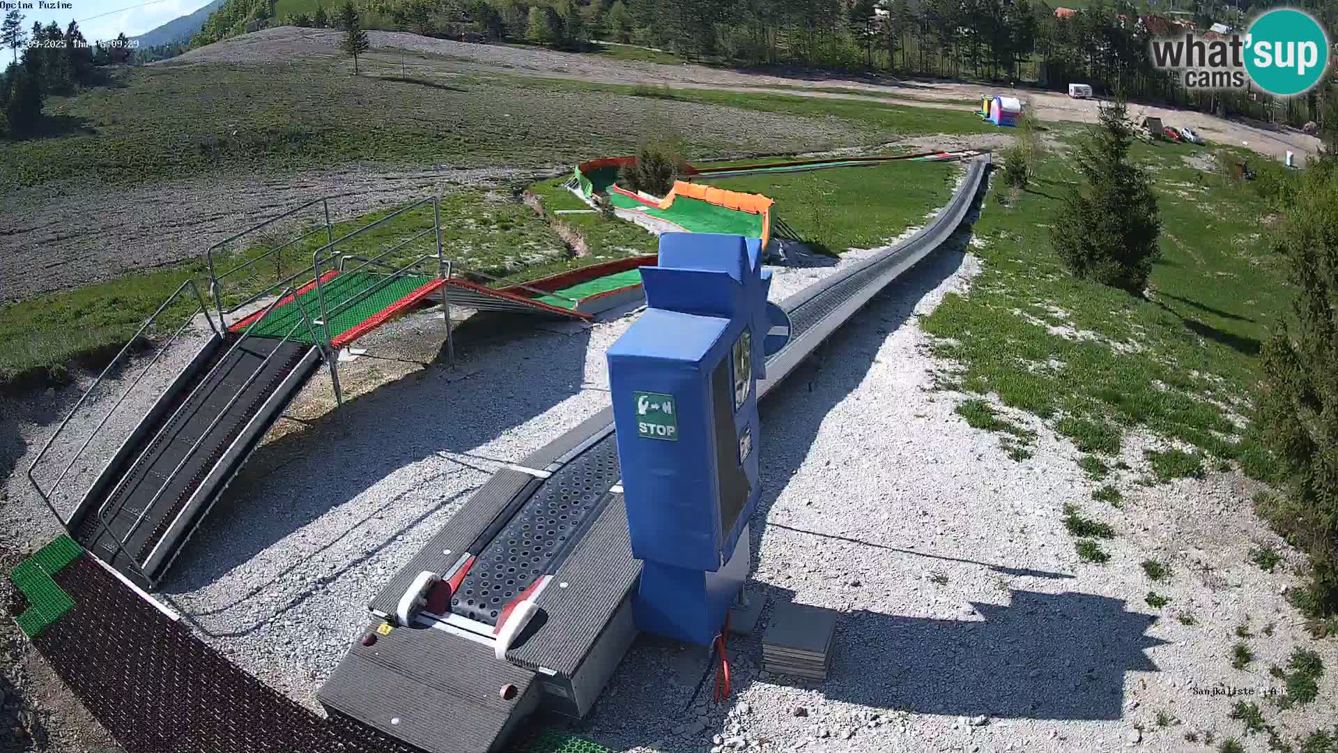 Live webcam Fužine toboggan run – Croatia