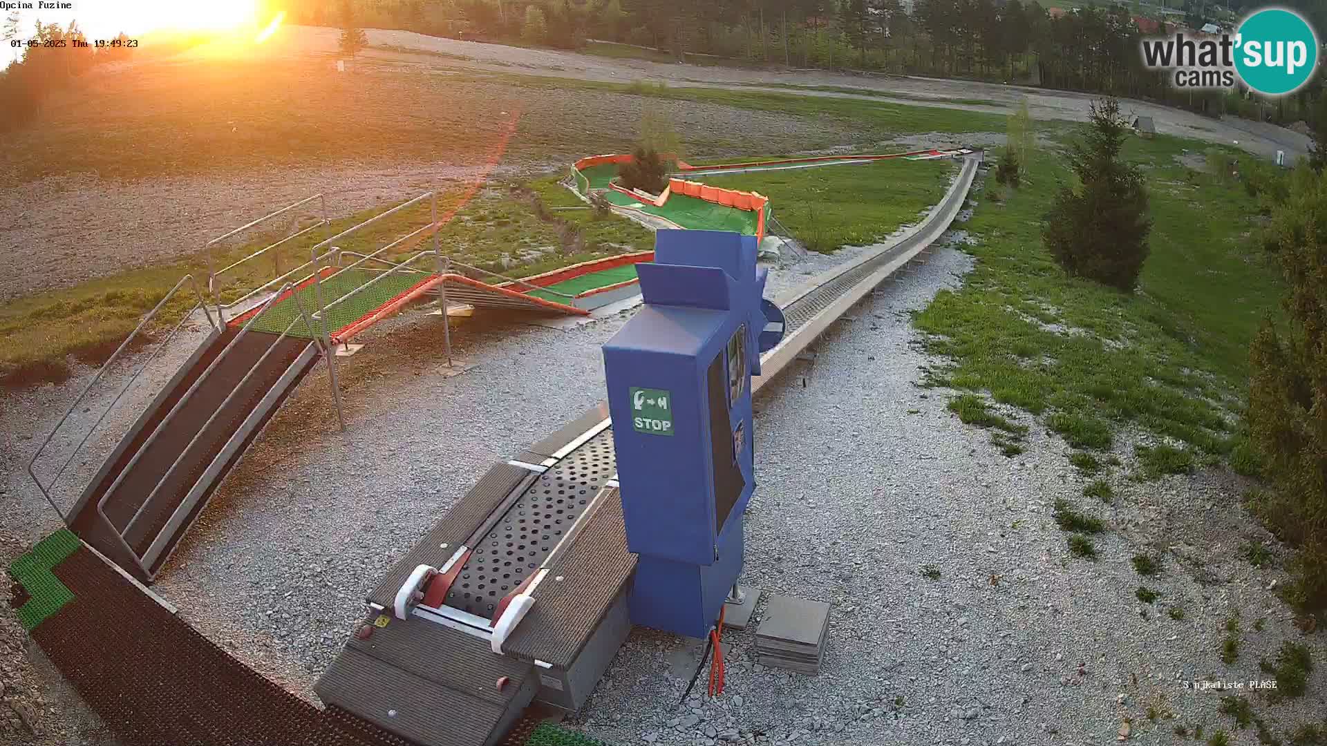 Live webcam Pista da slittino Fužine – Croazia