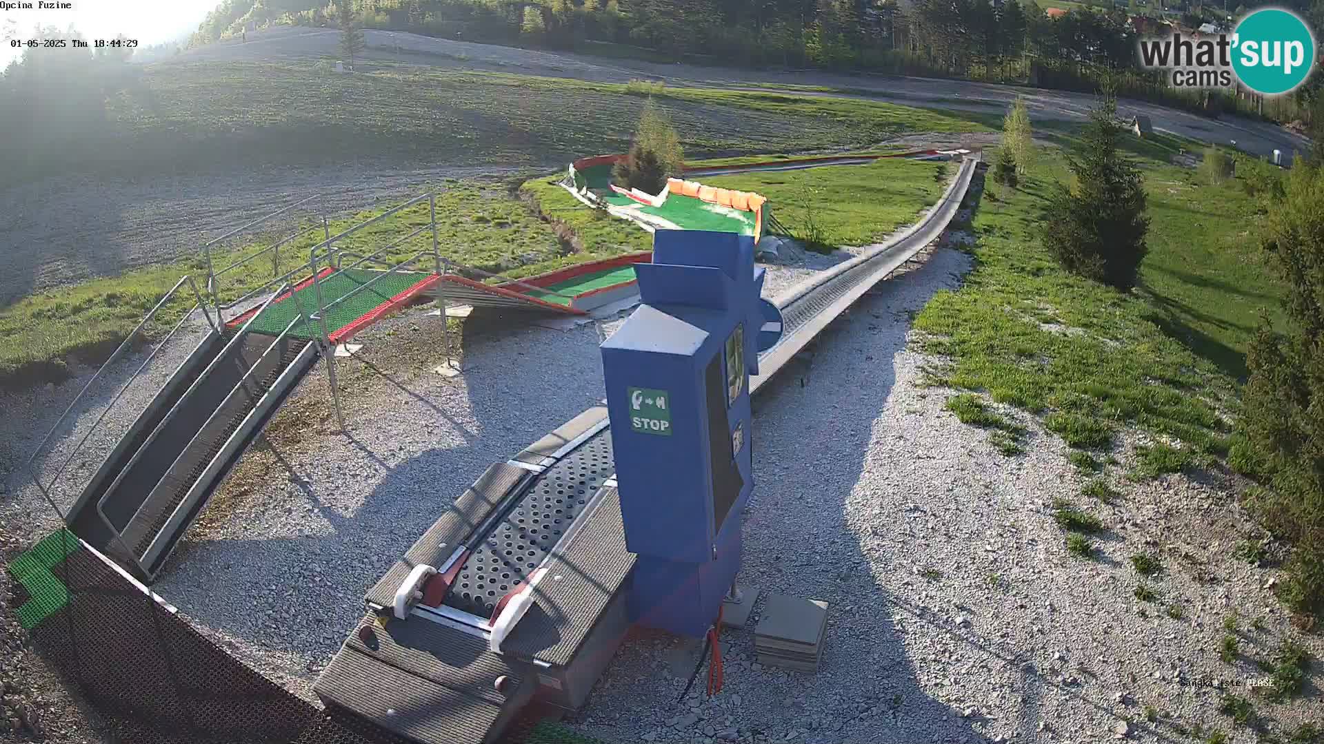 Live webcam Pista da slittino Fužine – Croazia
