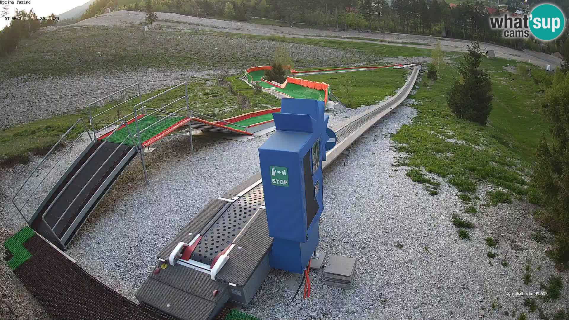 Live webcam Pista da slittino Fužine – Croazia