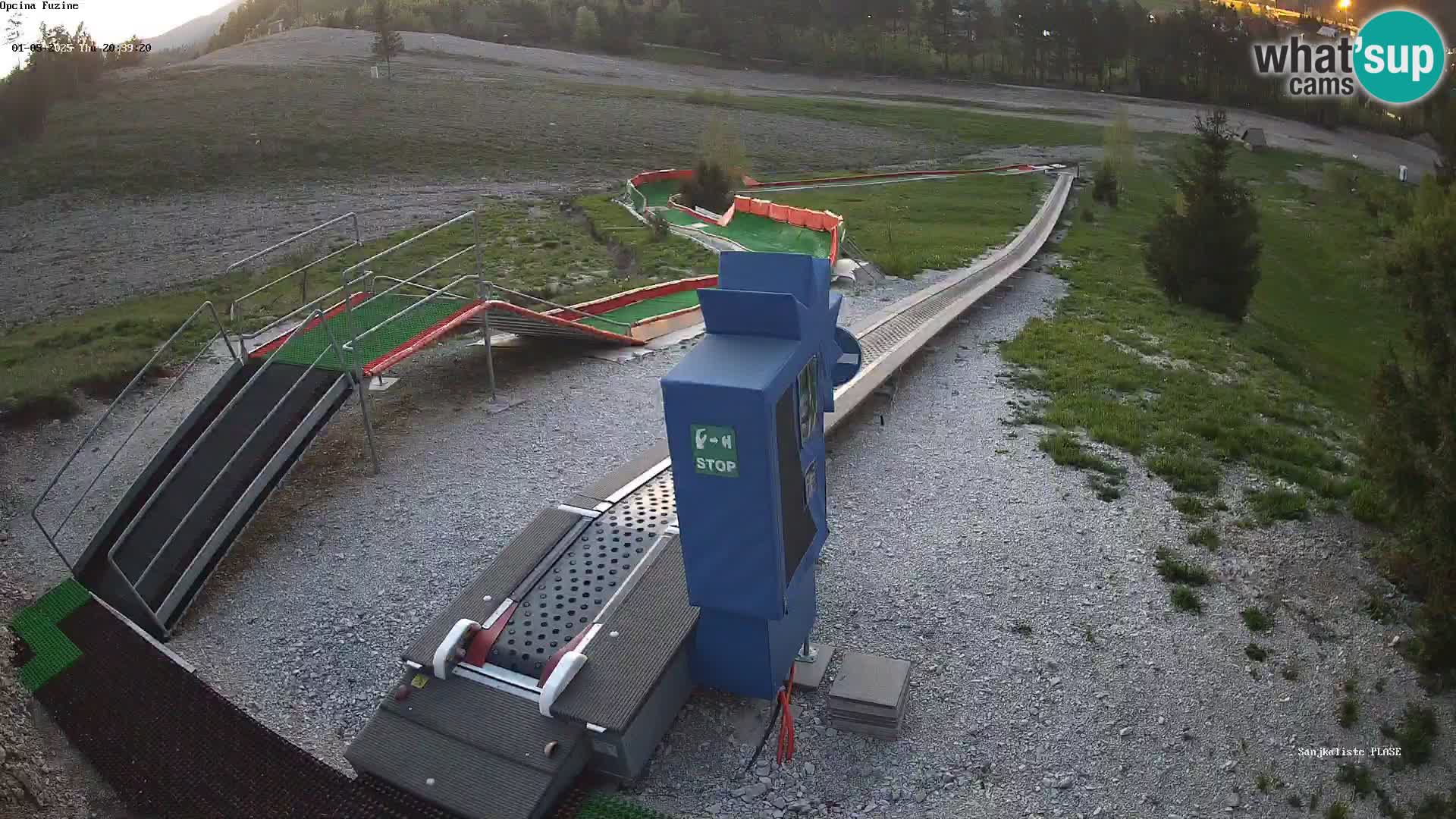 Webcam en direct Piste de luge de Fužine – Croatie