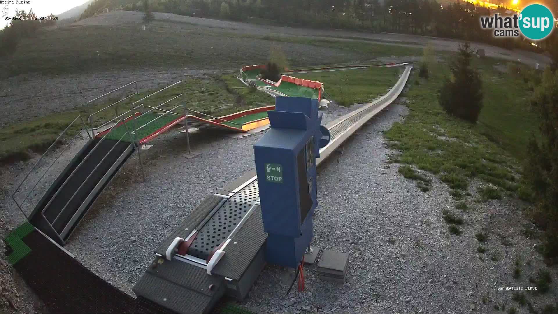 Webcam en direct Piste de luge de Fužine – Croatie